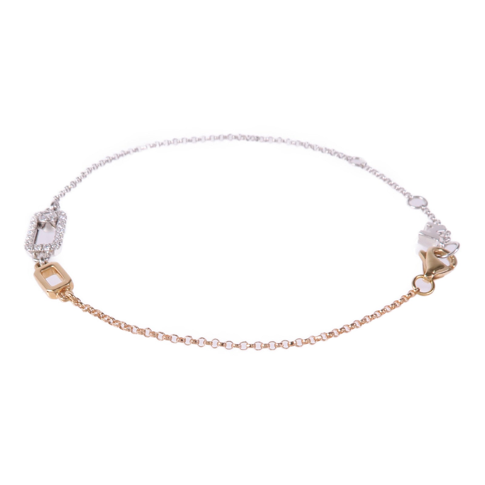 JEWELRY 18K白金/玫瑰金Diamond Bracelet鑽石手鏈