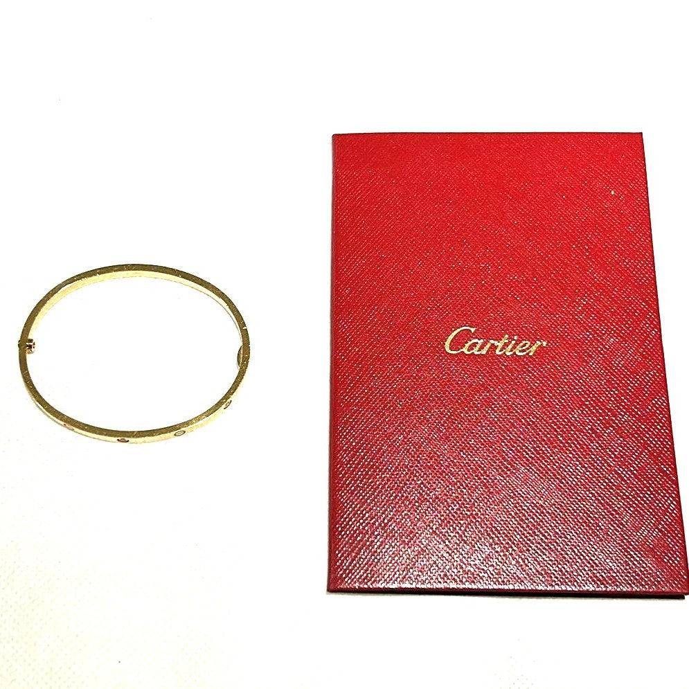 CARTIER 18K玫瑰金Love Bracelet Small Model鑽石手鐲Cartier#16