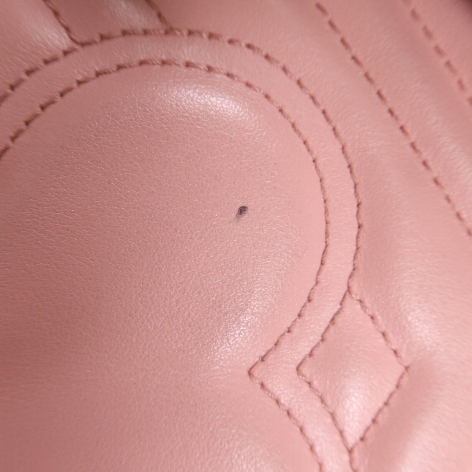 GUCCI 牛皮皮革GG Marmont銀扣鏈帶肩背袋