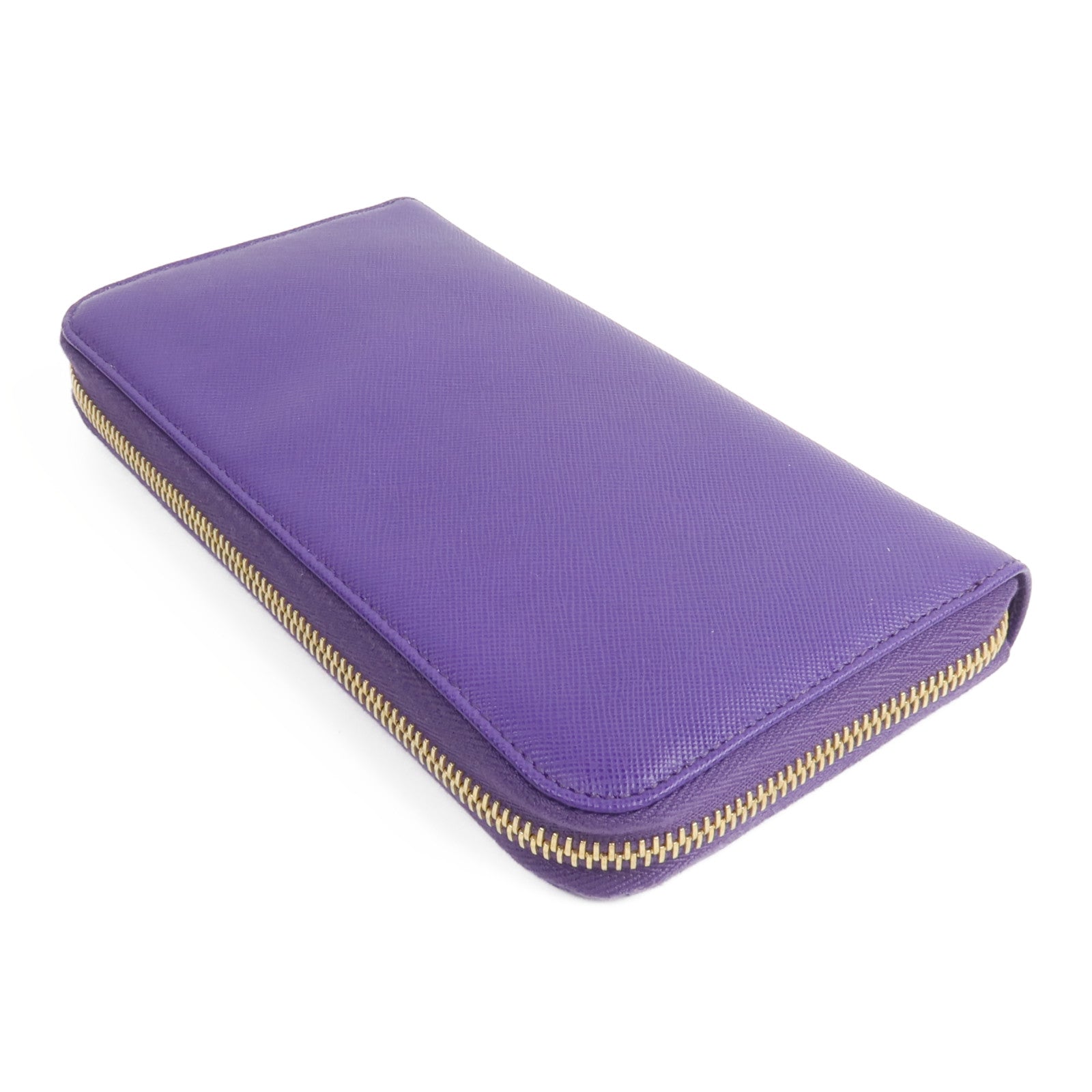 PRADA Saffiano皮革Zip Around Long Wallet長錢包