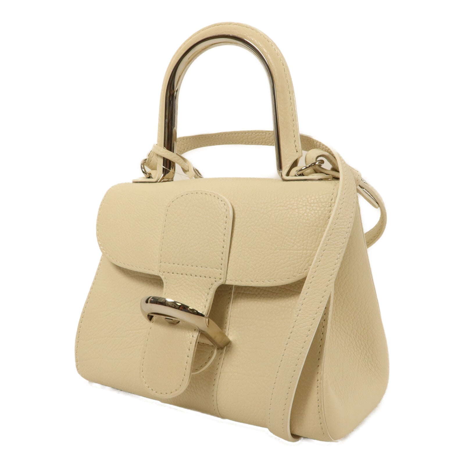 Delvaux 牛皮皮革Brillant Mini手挽肩背兩用袋