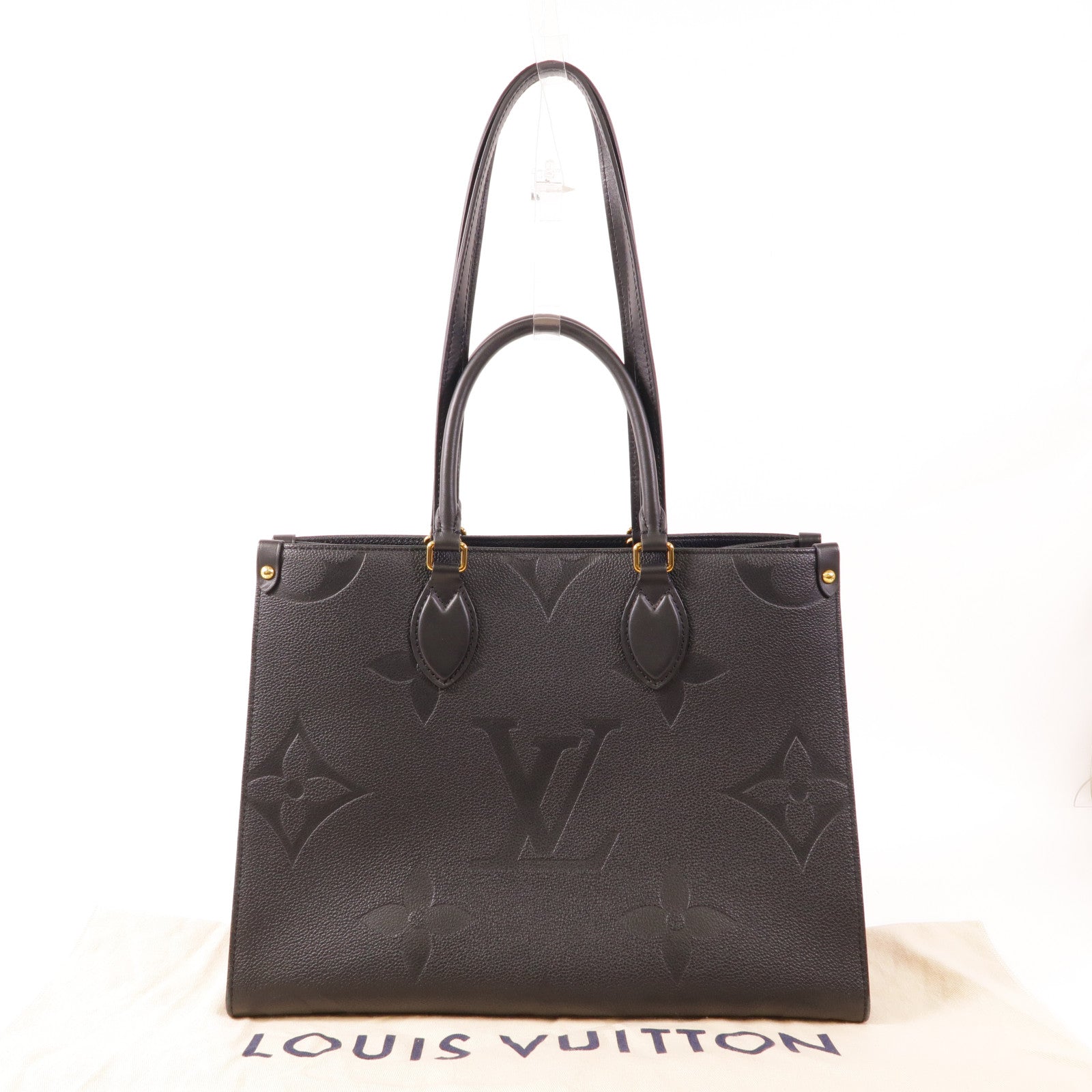 LOUIS VUITTON LV GHW On The Go 2 Way Bag M45653 Monogram Empreinte Black