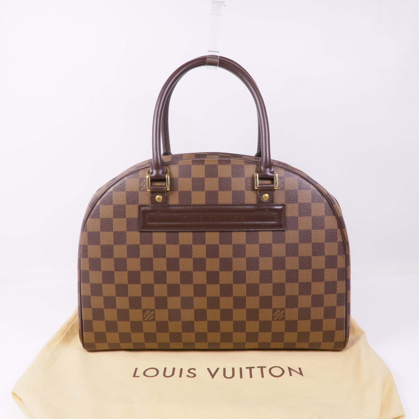LOUIS VUITTON Damier Nolita 24金扣手挽袋