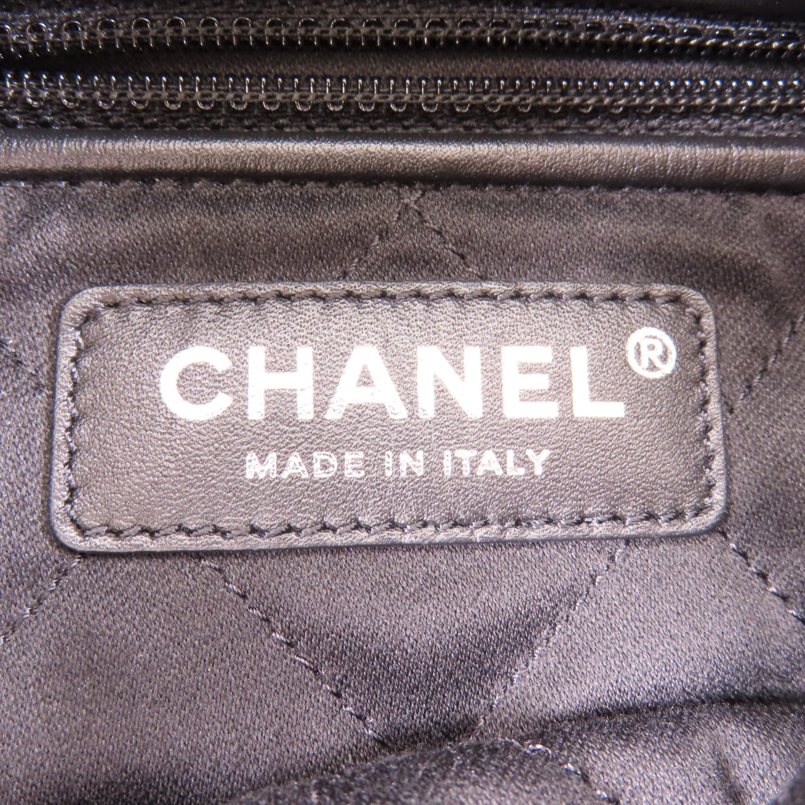 CHANEL CC C22 Backpack Calfskin Leather Black