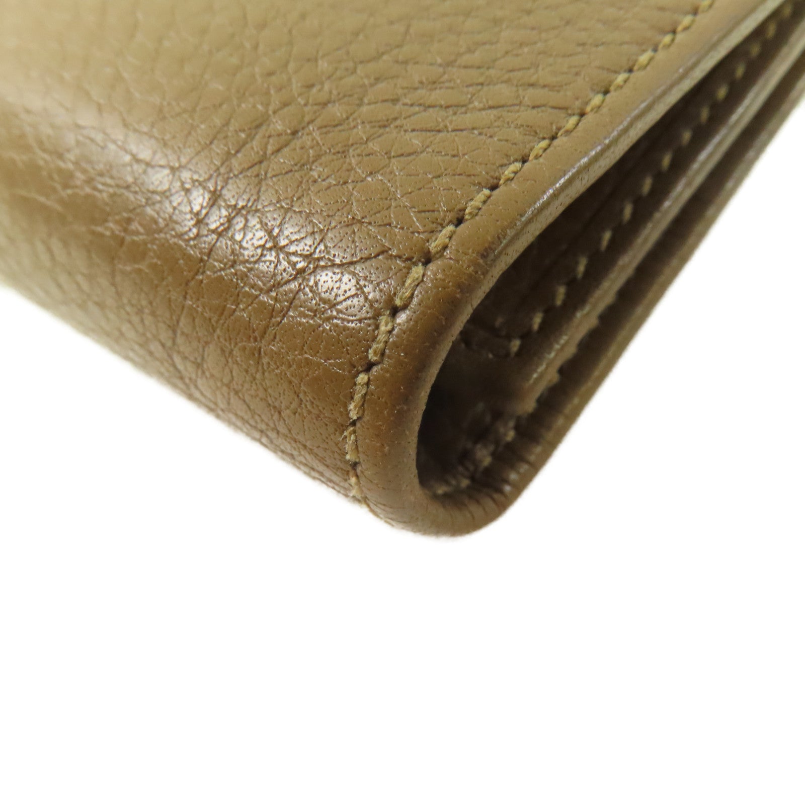 GUCCI 【激減優惠】牛皮皮革Long Wallet長錢包啡色