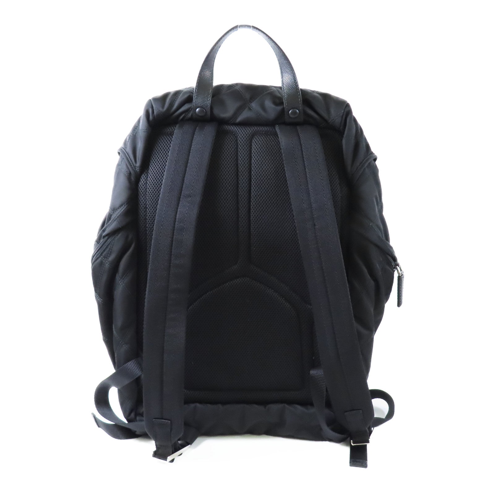 PRADA 尼龍Backpack銀扣背包