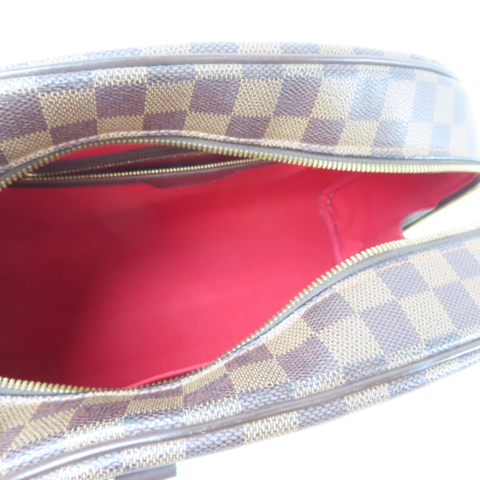LOUIS VUITTON 【激減優惠】Damier Ebene Nolita金扣手挽袋啡色