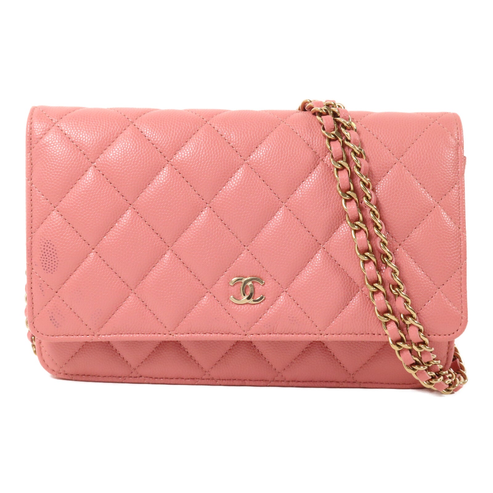 CHANEL 牛皮皮革WOC Wallet On Chain鏈帶肩背袋