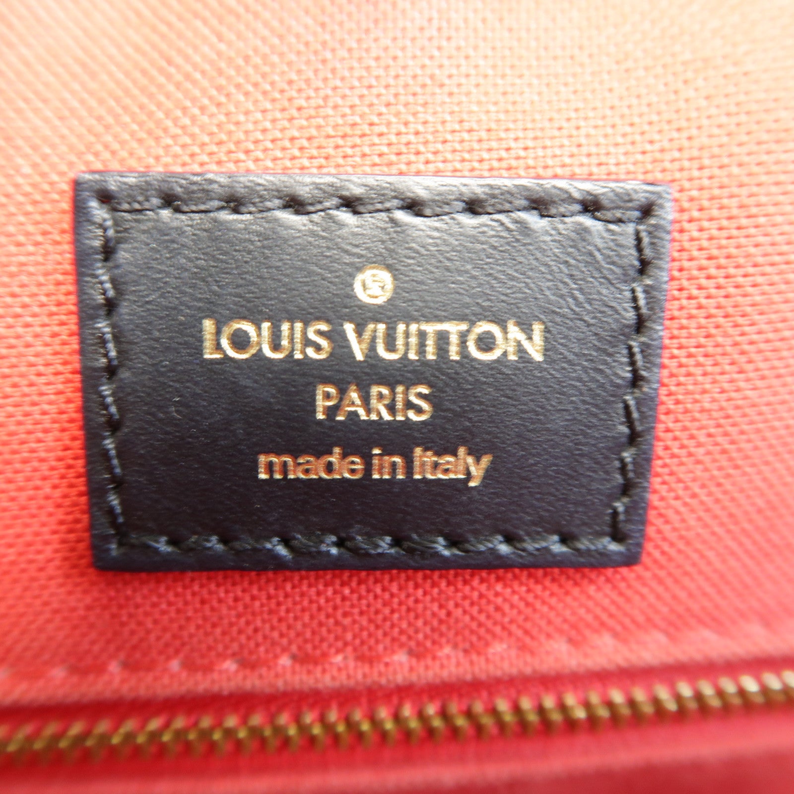 LOUIS VUITTON Monogram Giant Reverse OnTheGo MM金扣手挽肩背兩用袋啡色
