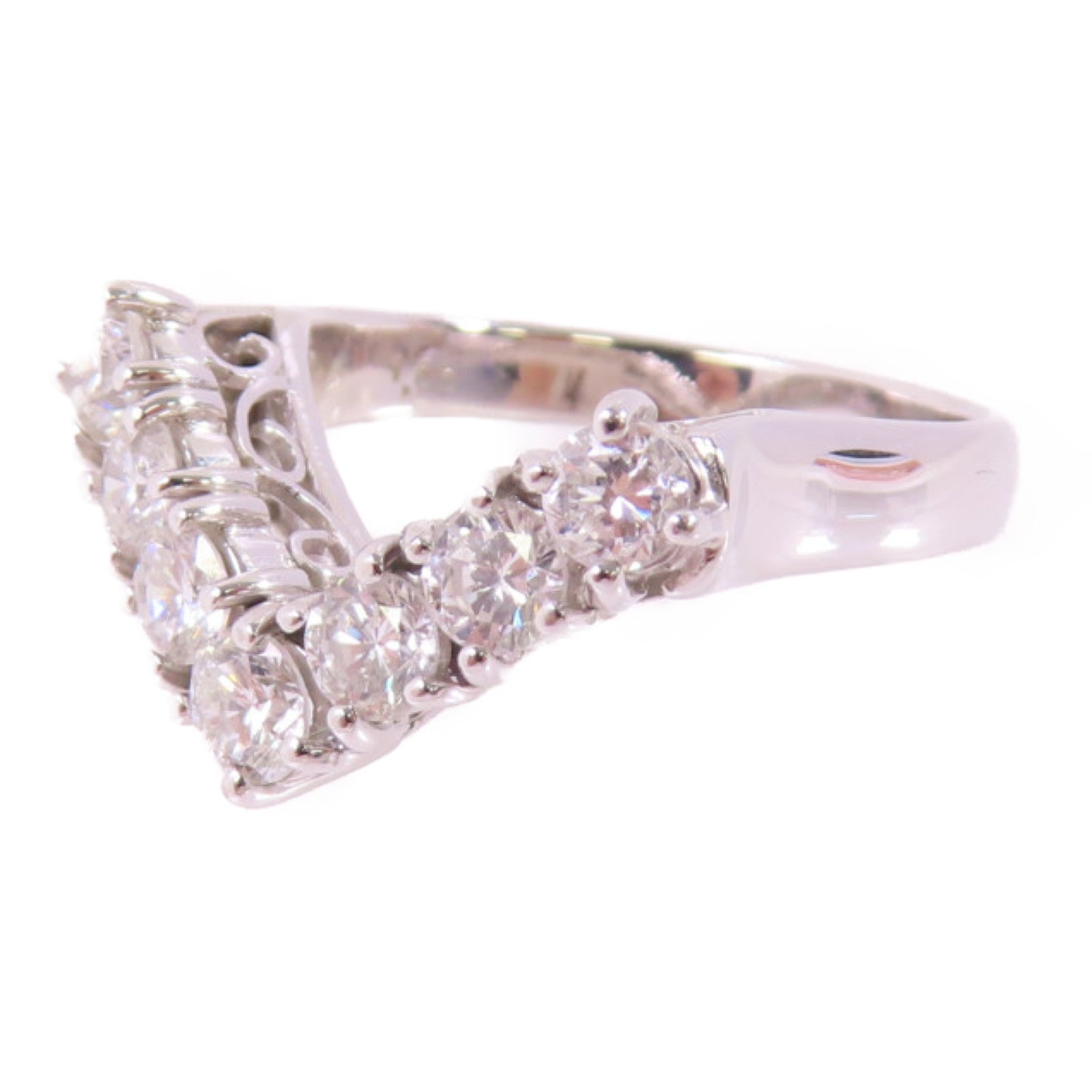 JEWELRY PT900鉑金/1.00ct鑽石Diamond Ring戒指US#5.75
