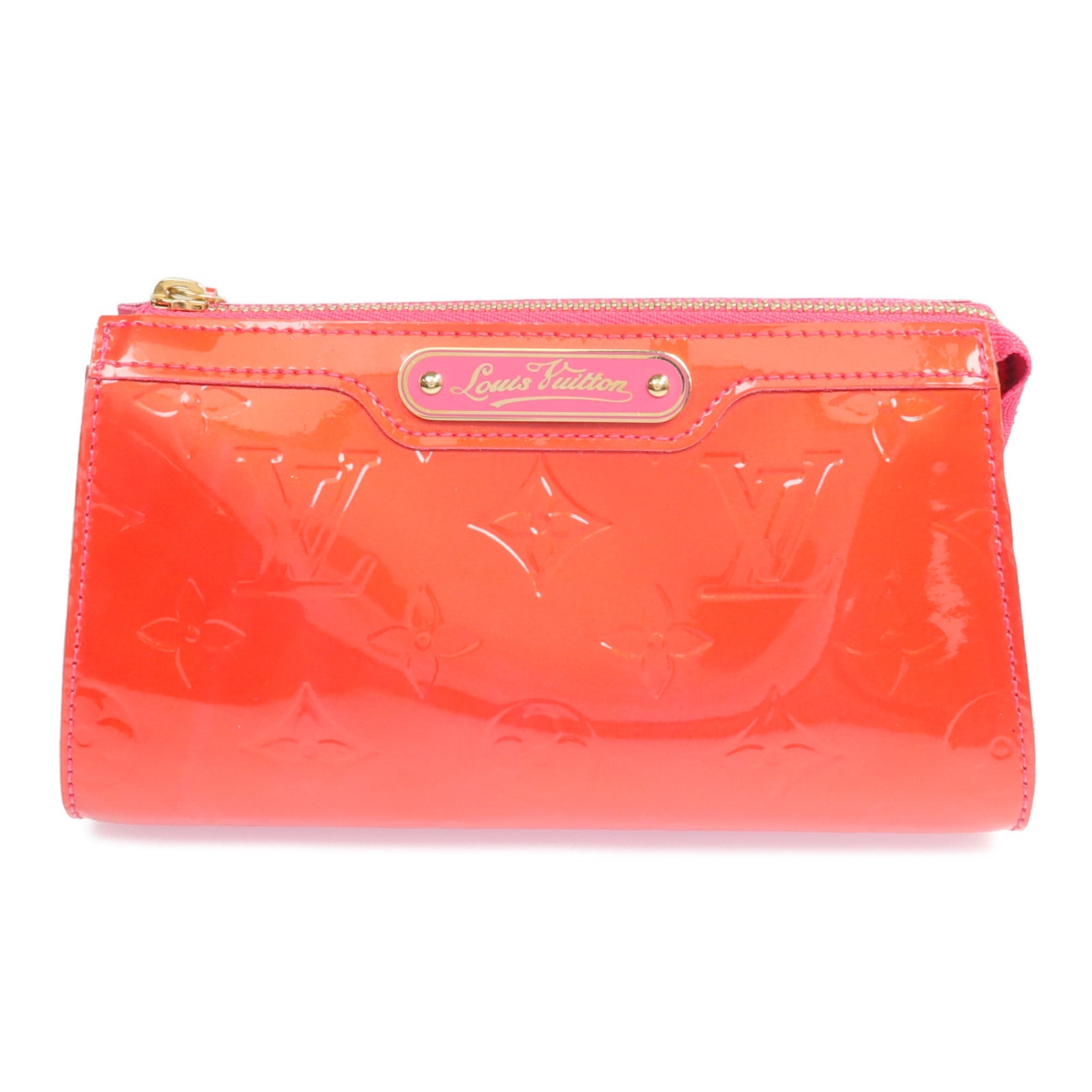 LOUIS VUITTON Monogram Vernis Trousse Cosmetic Pouch金扣手拿包