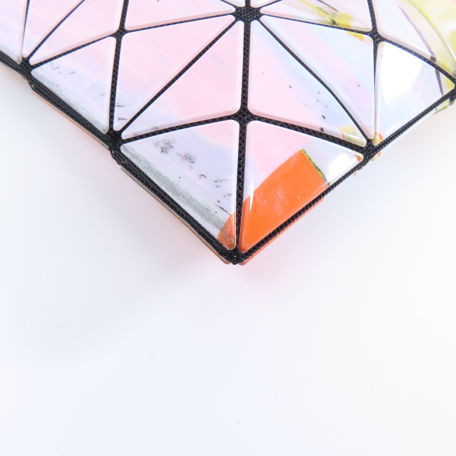ISSEY MIYAKE PVC BaoBao銀扣肩背袋彩色