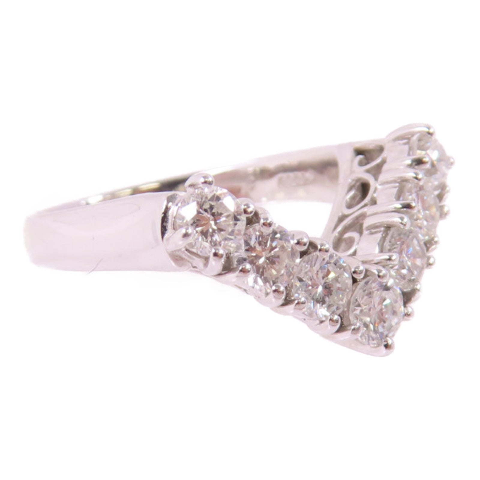 JEWELRY PT900鉑金/1.00ct鑽石Diamond Ring戒指US#5.75