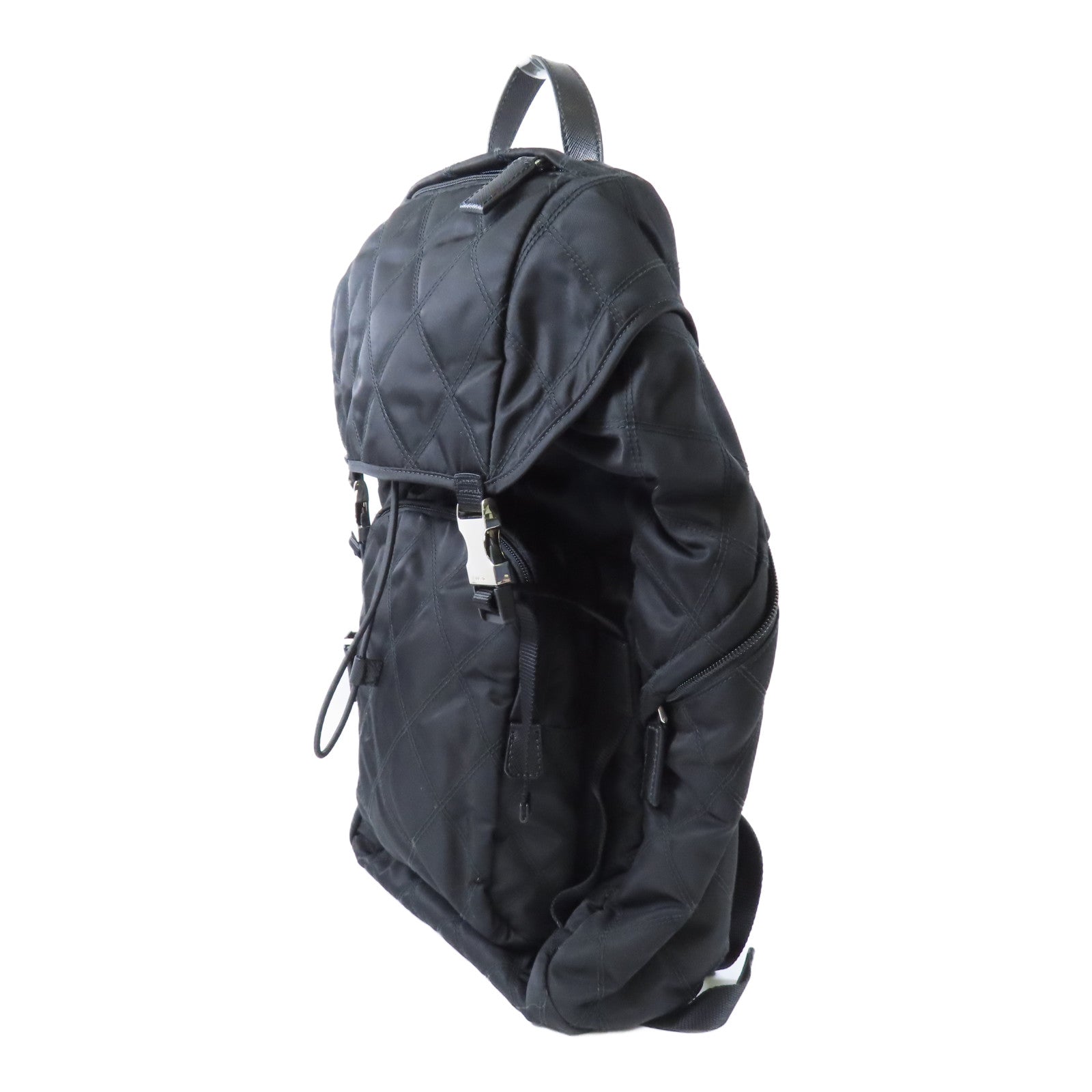 PRADA 尼龍Backpack銀扣背包