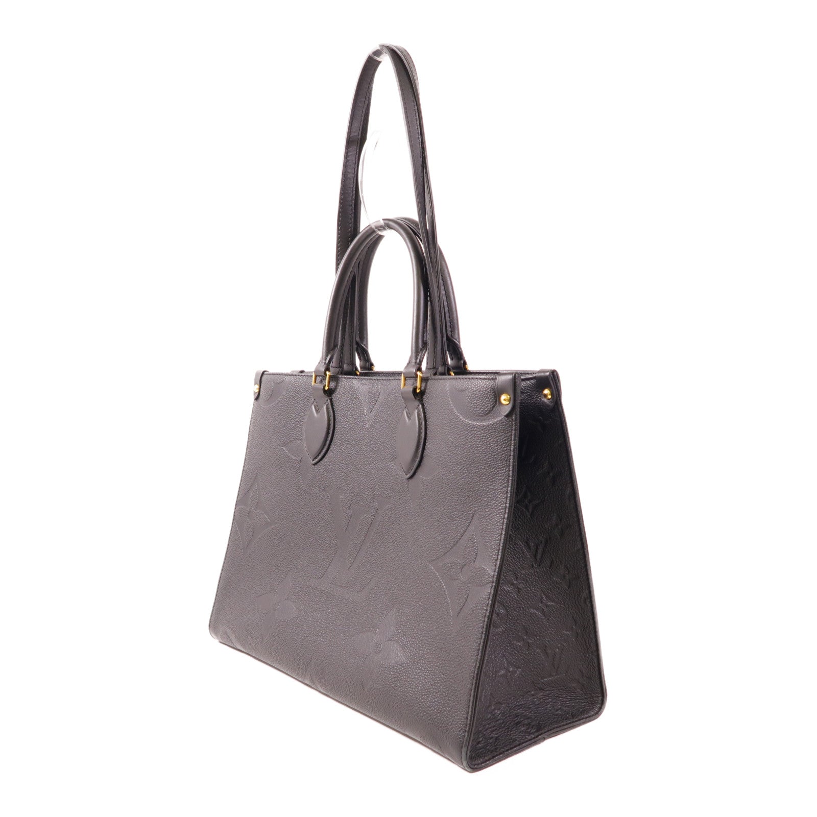 LOUIS VUITTON LV GHW On The Go 2 Way Bag M45653 Monogram Empreinte Black