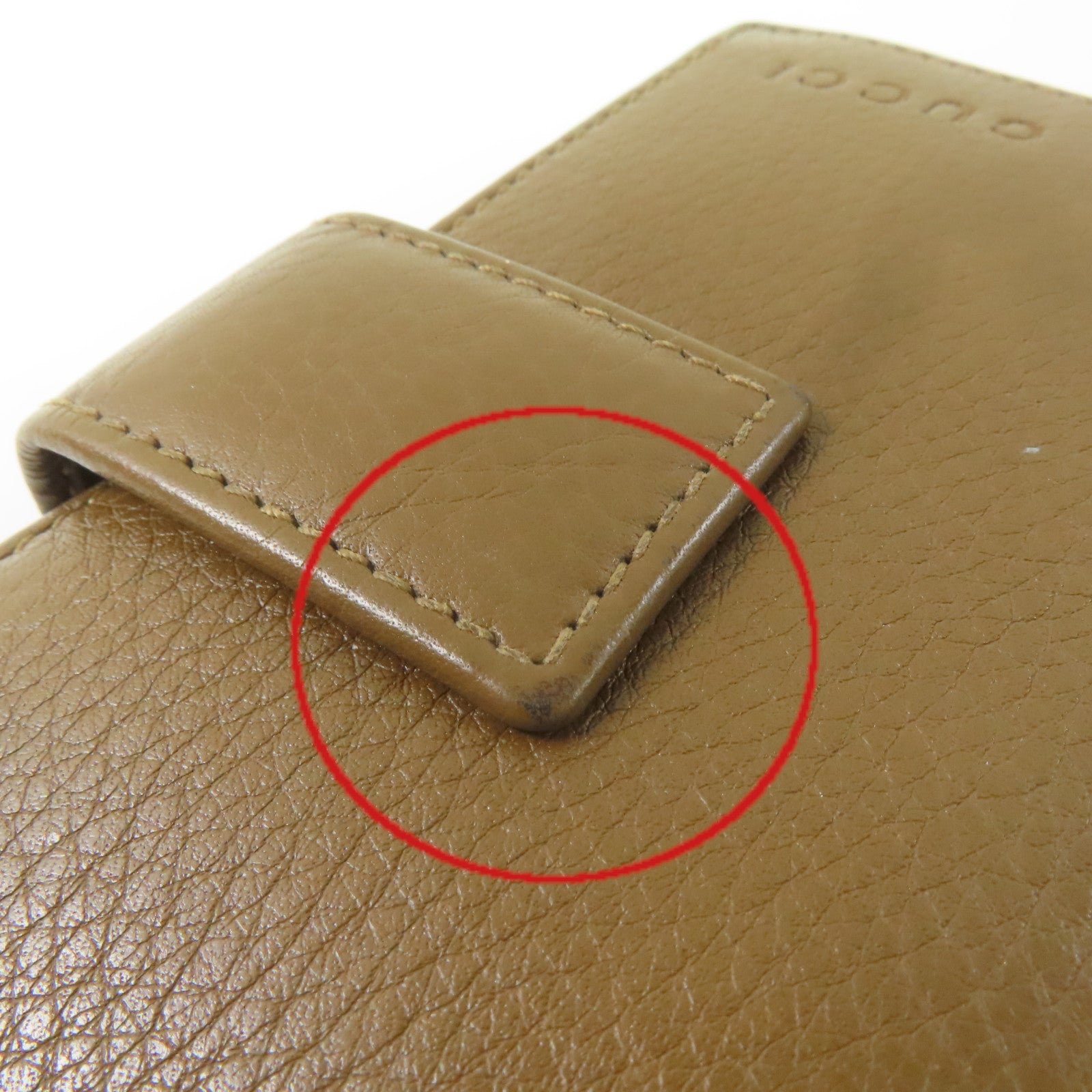 GUCCI 【激減優惠】牛皮皮革Long Wallet長錢包啡色