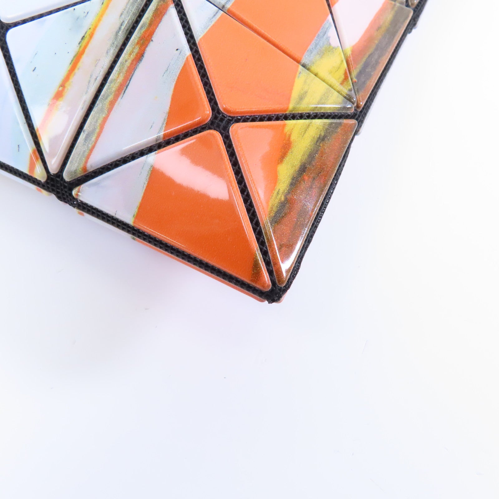 ISSEY MIYAKE PVC BaoBao銀扣肩背袋彩色