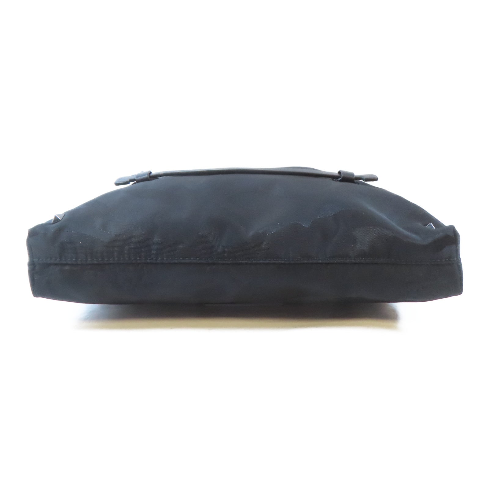 Valentino 尼龍Shoulder Bag銀扣肩背袋黑色
