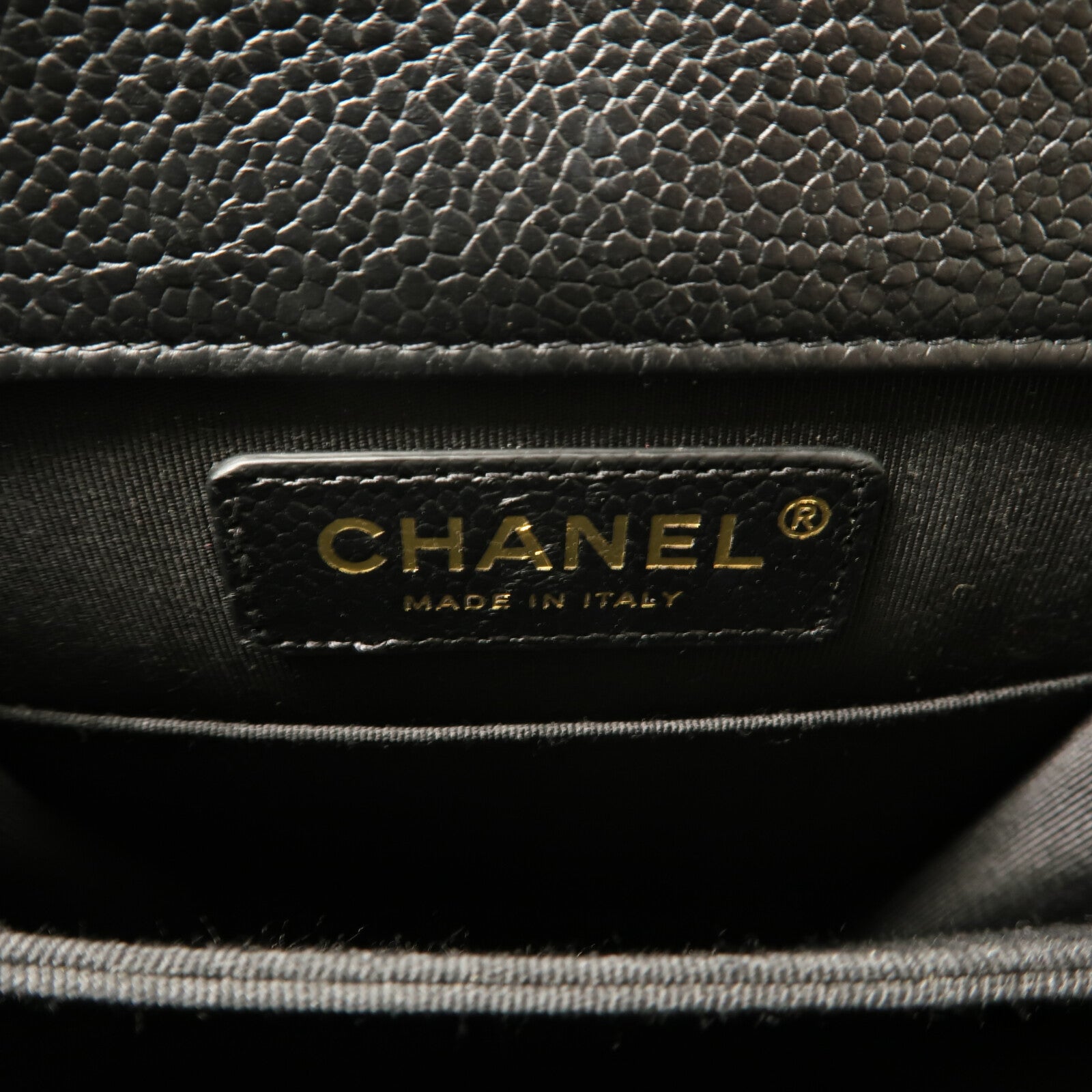 CHANEL 牛皮皮革Boy North South鏈帶手挽肩背兩用袋