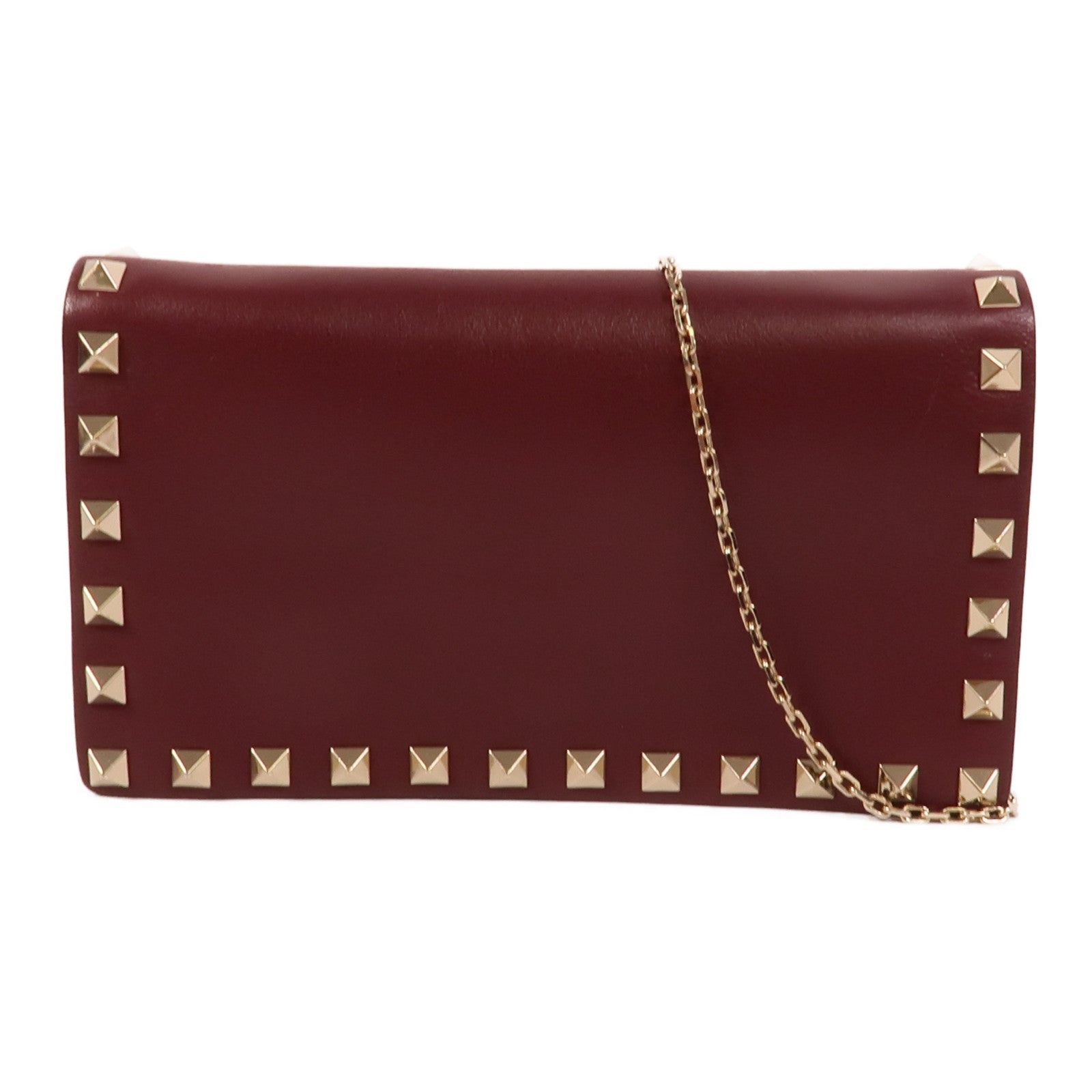 Valentino 牛皮皮革Chain Shoulder肩背袋