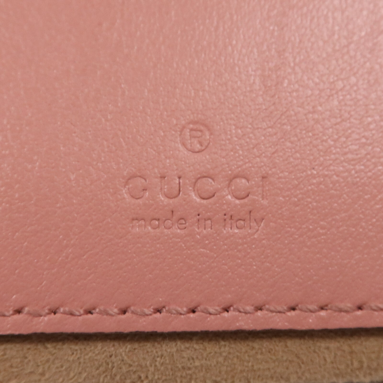 GUCCI 牛皮皮革GG Marmont銀扣鏈帶肩背袋
