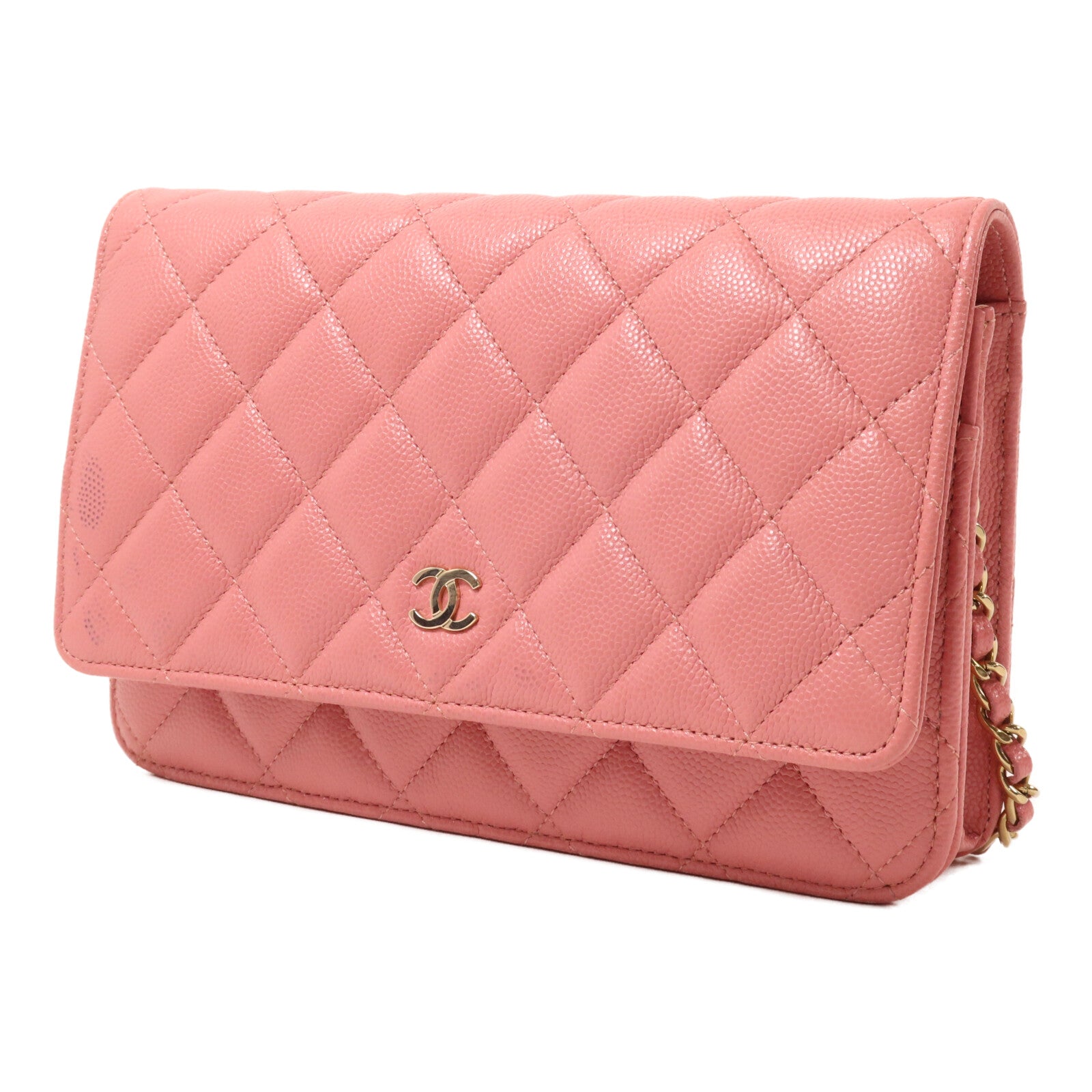 CHANEL 牛皮皮革WOC Wallet On Chain鏈帶肩背袋