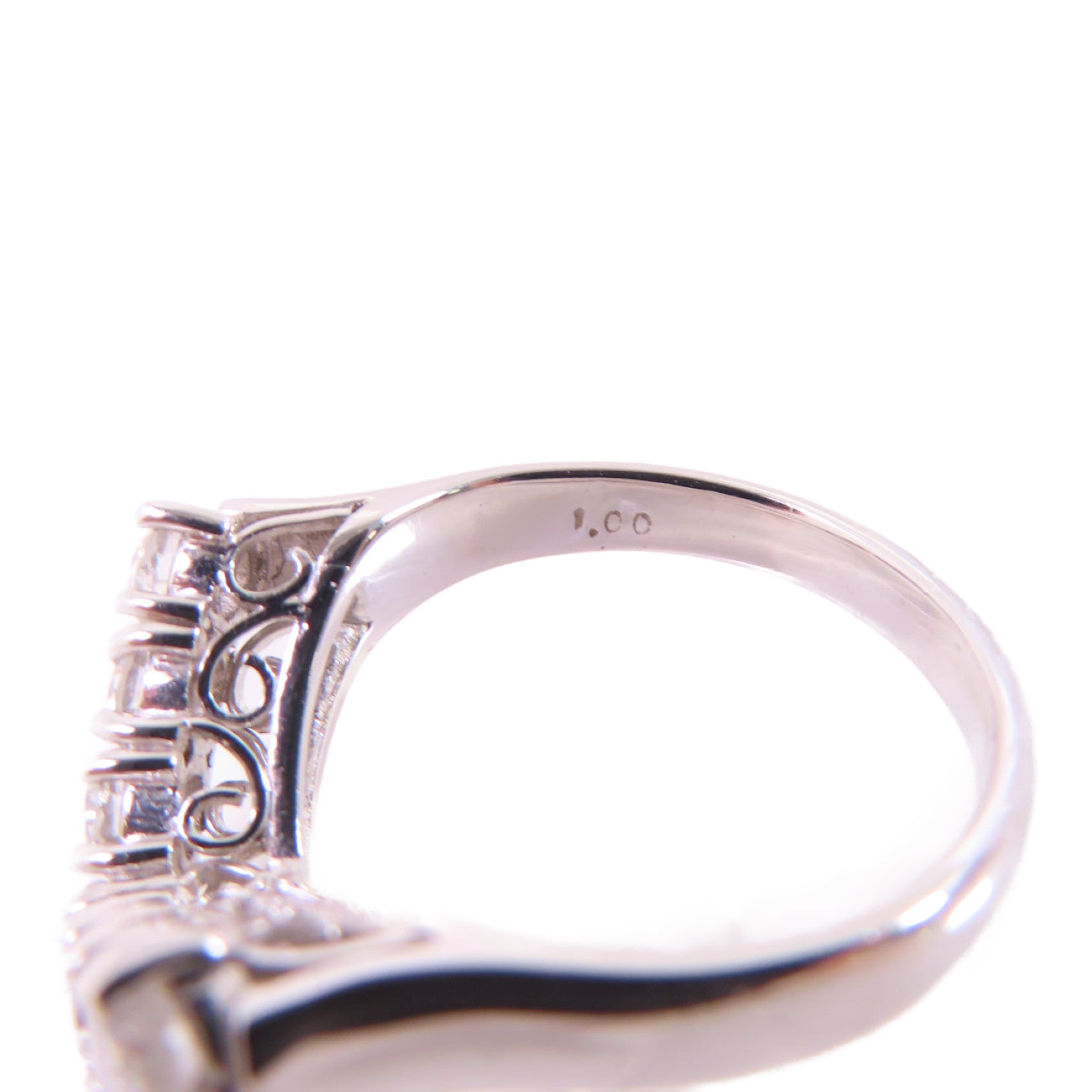 JEWELRY PT900鉑金/1.00ct鑽石Diamond Ring戒指US#5.75