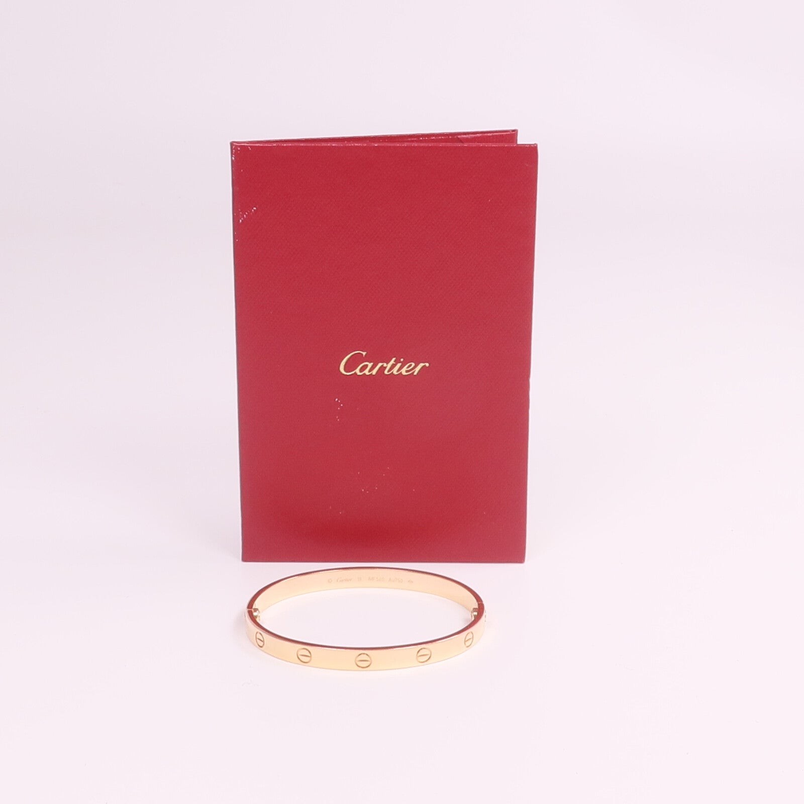 CARTIER 18K玫瑰金Love Bracelet手鐲Cartier#18