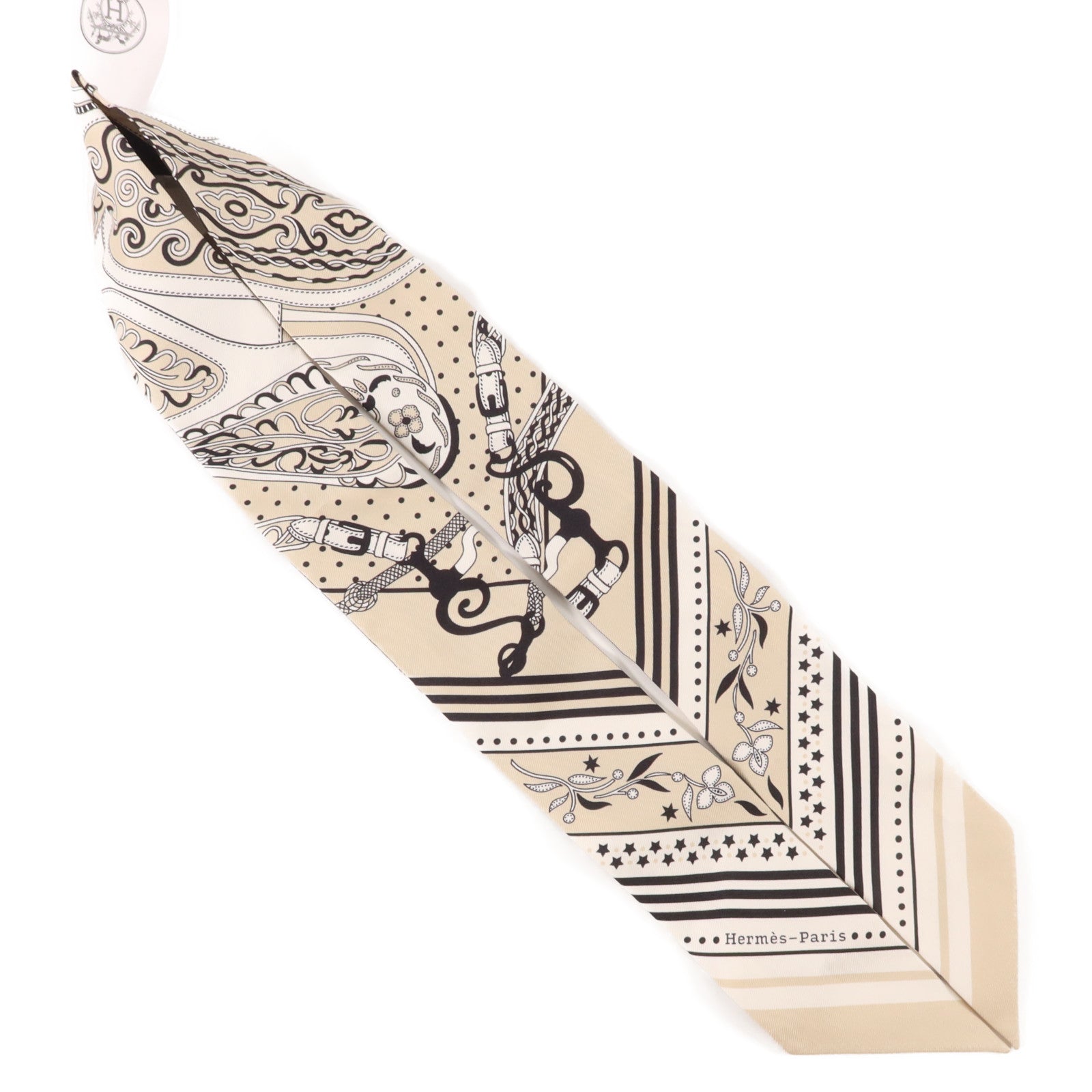 HERMES 絲質Twilly絲巾