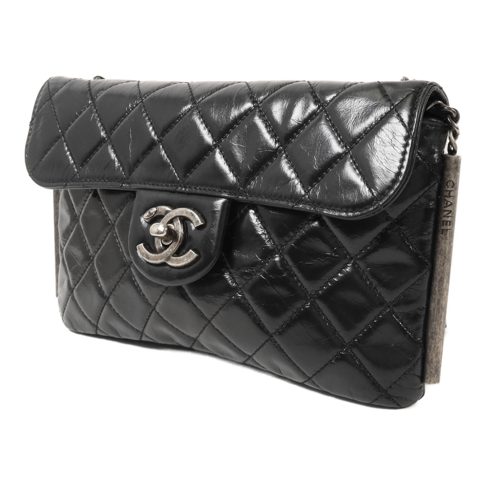 CHANEL 牛皮皮革Chain Shoulder鏈帶肩背袋