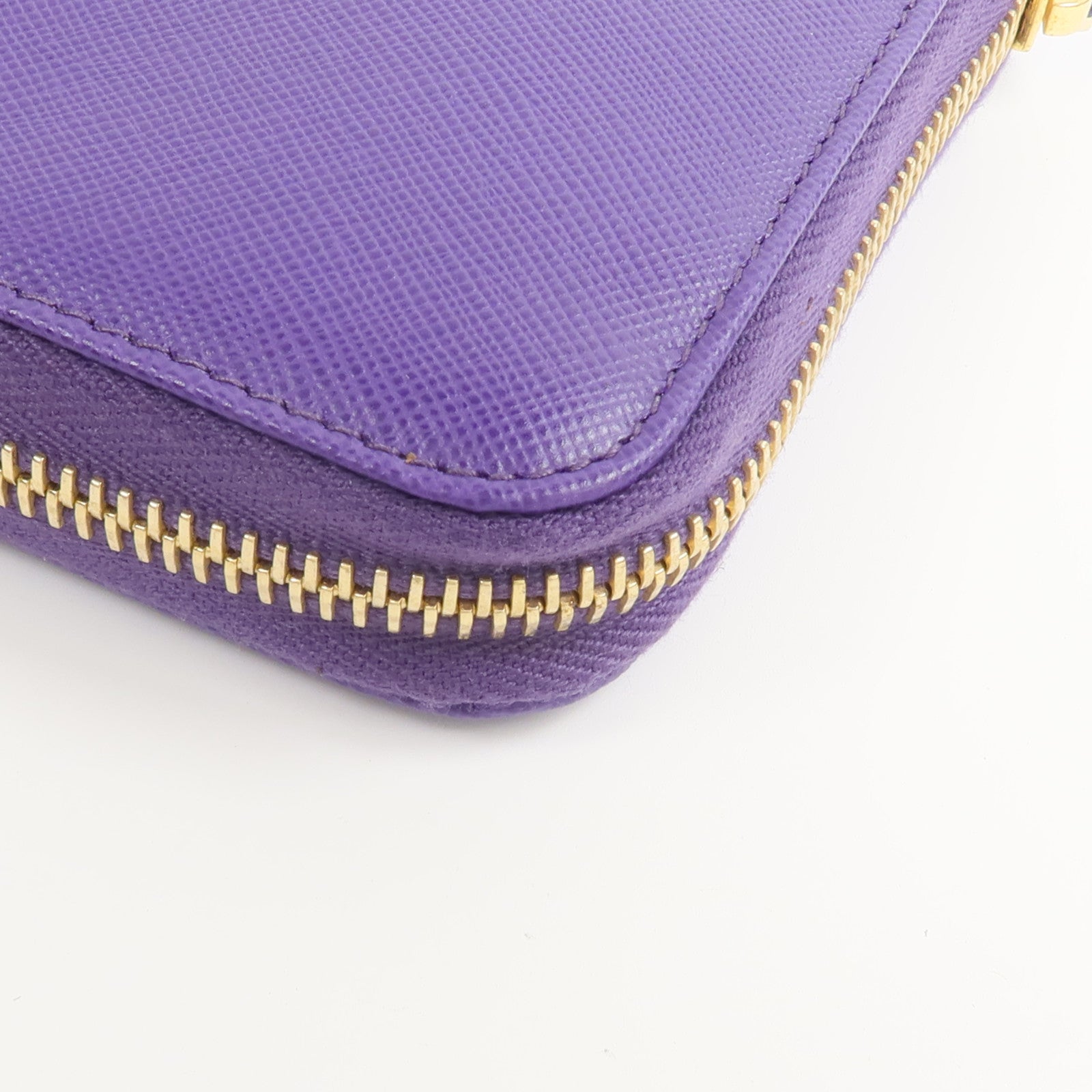 PRADA Saffiano皮革Zip Around Long Wallet長錢包