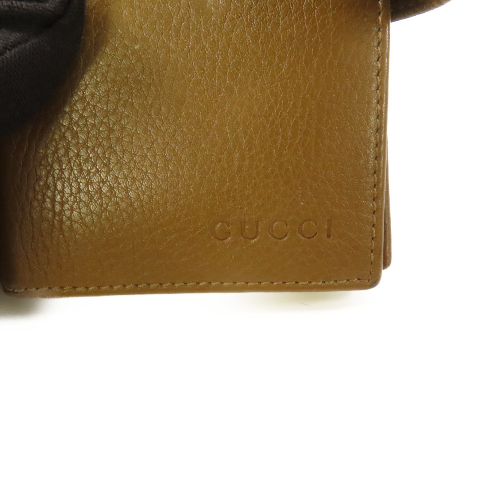 GUCCI 【激減優惠】牛皮皮革Long Wallet長錢包啡色