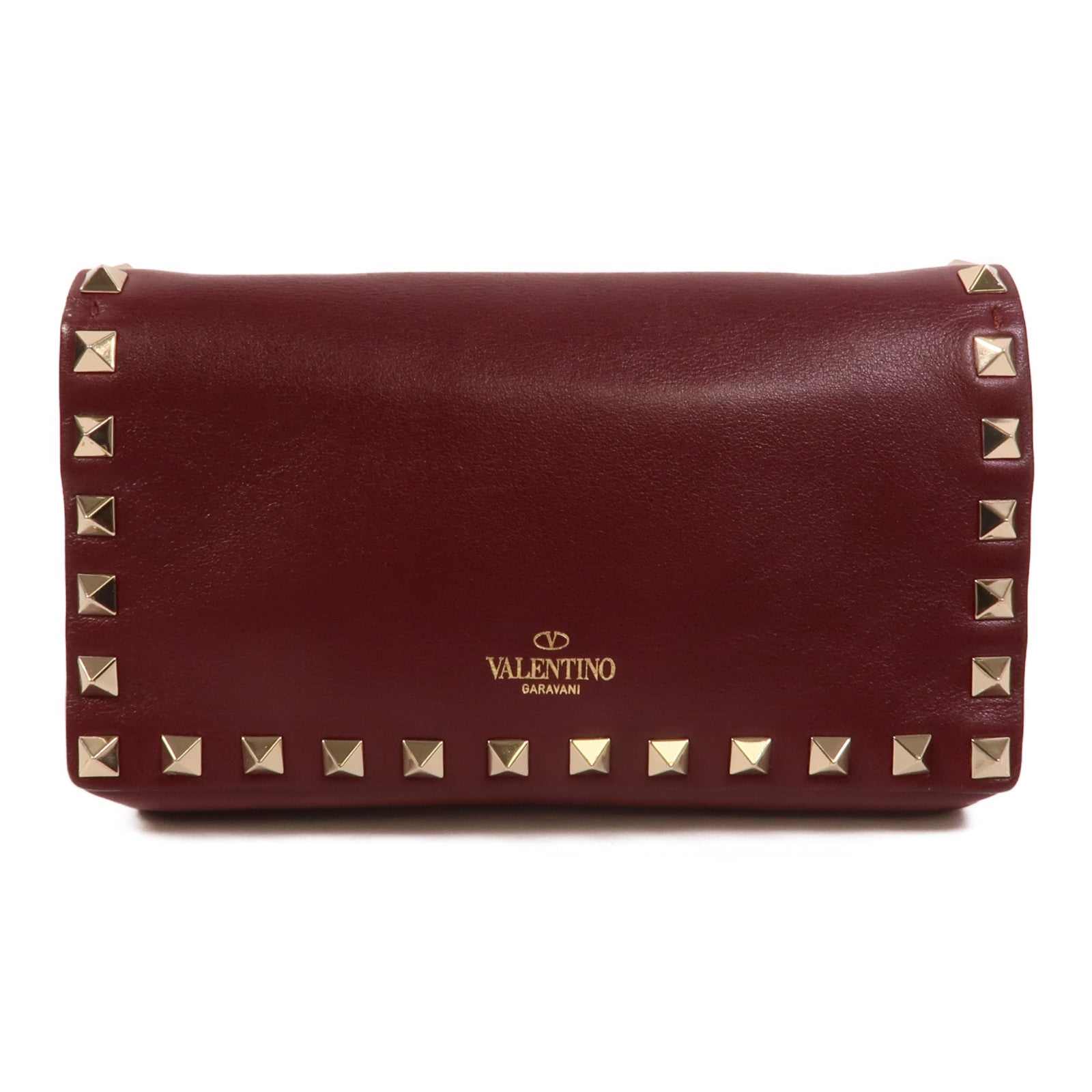 Valentino 牛皮皮革Chain Shoulder肩背袋