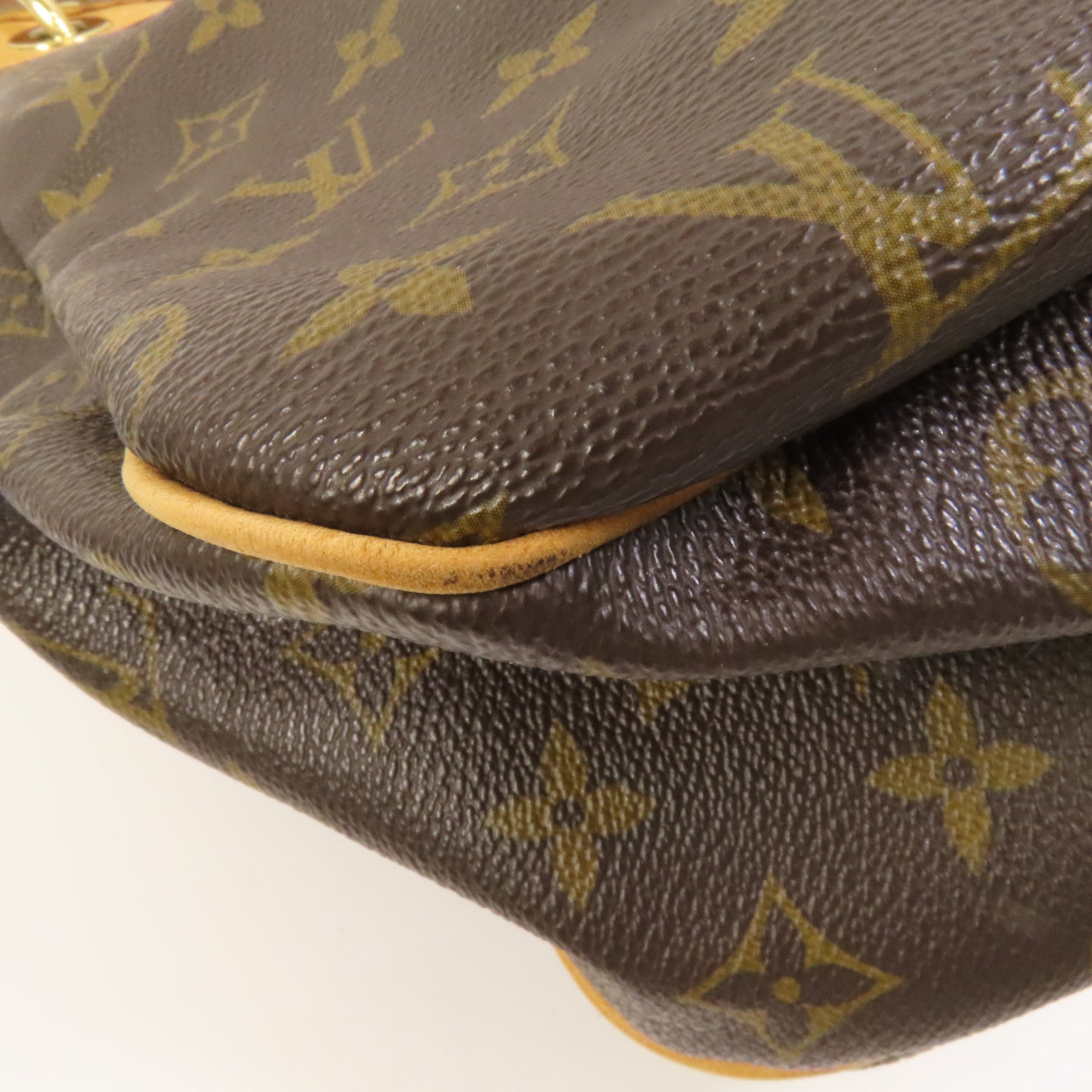 LOUIS VUITTON Monogram Galliera PM金扣肩背袋棕色