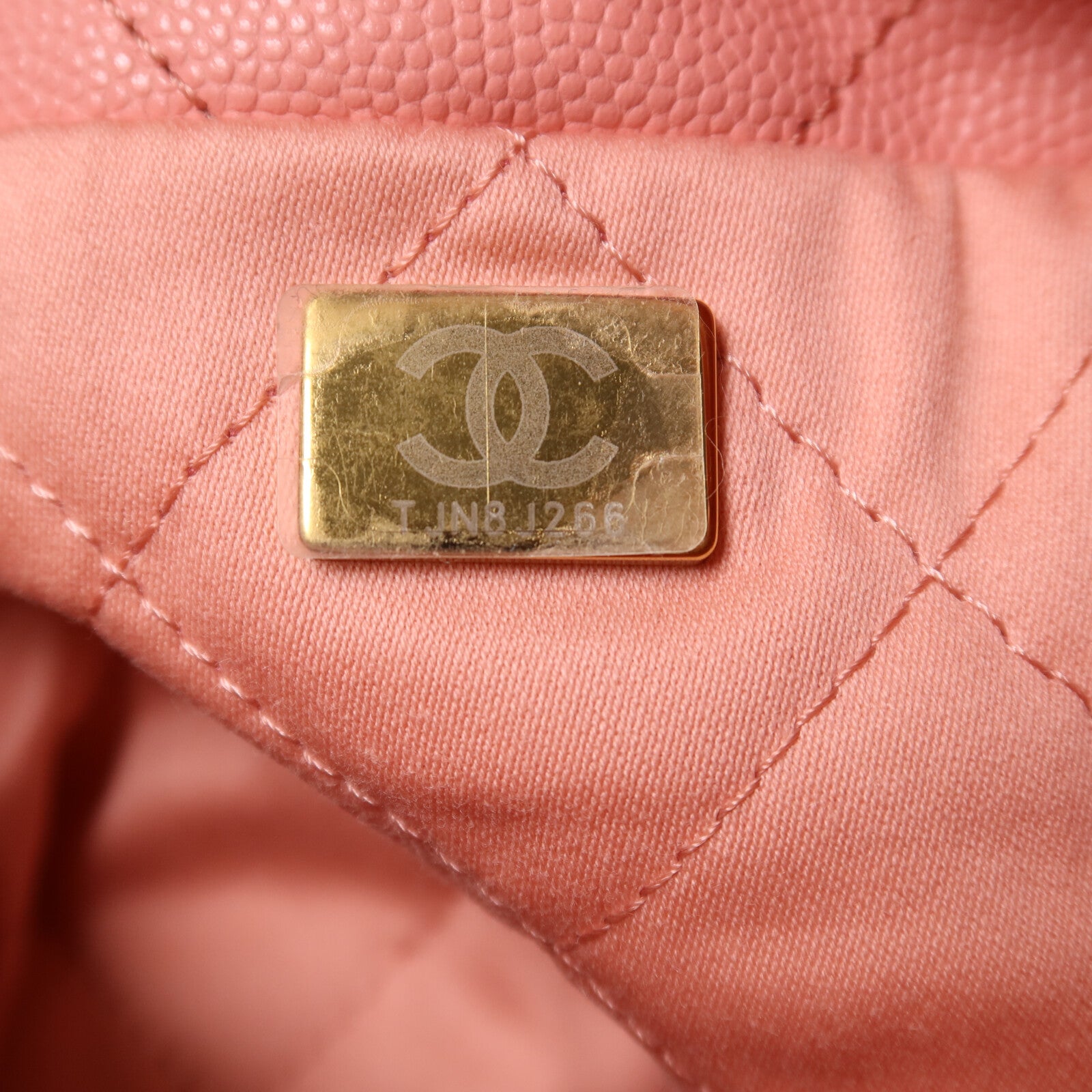 CHANEL 牛皮皮革Chanel 22 Mini鏈帶肩背袋