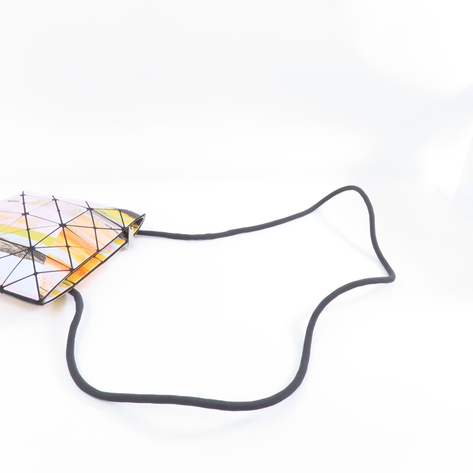 ISSEY MIYAKE PVC BaoBao銀扣肩背袋彩色