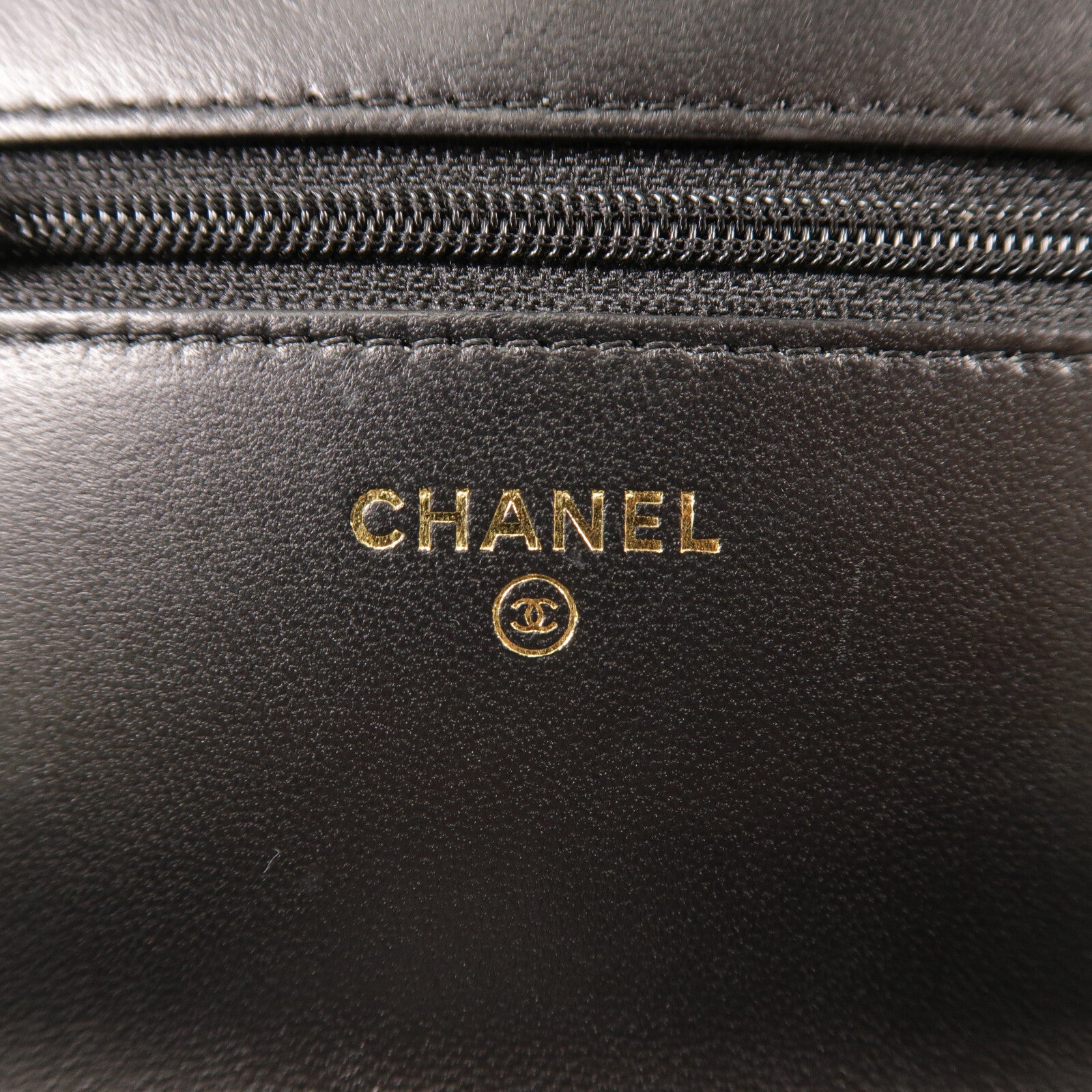 CHANEL 羊皮皮革Wallet On Chain鏈帶肩背袋