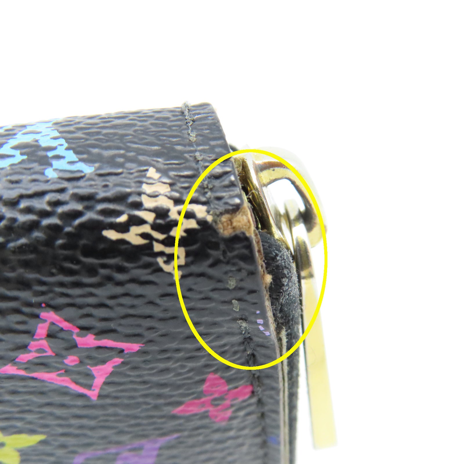LOUIS VUITTON 【激減優惠】Monogram Multicolore Zippy wallet金扣長錢包黑色