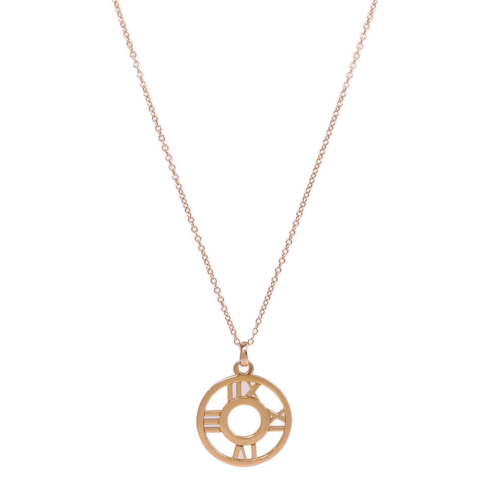 TIFFANY＆CO 18K玫瑰金Atlas Diamond Necklace鑽石項鍊