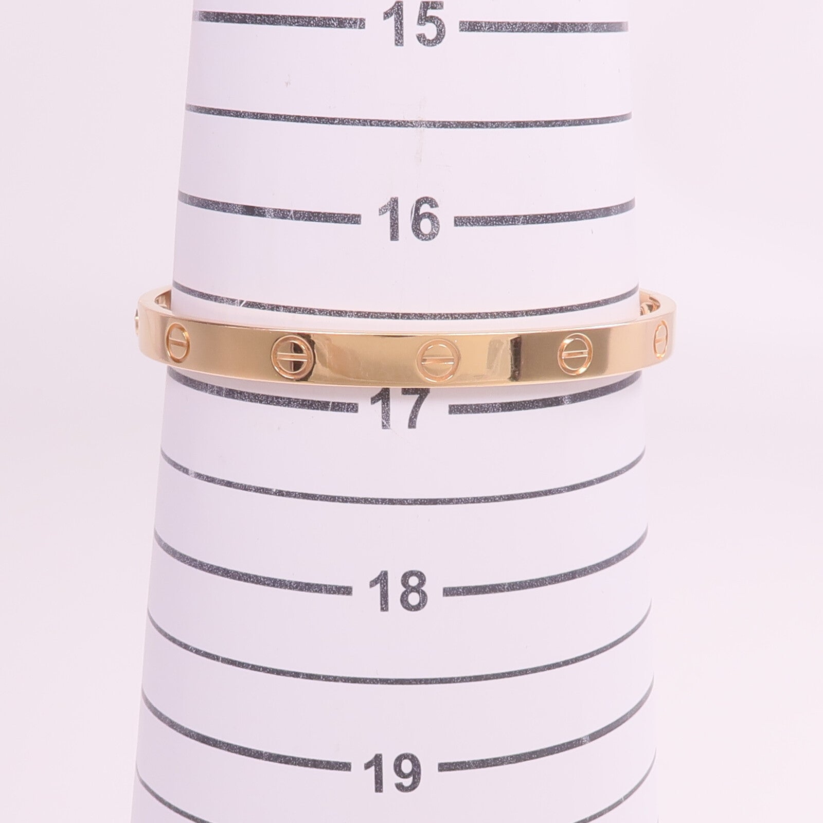 CARTIER 18K玫瑰金Love Bracelet手鐲Cartier#18