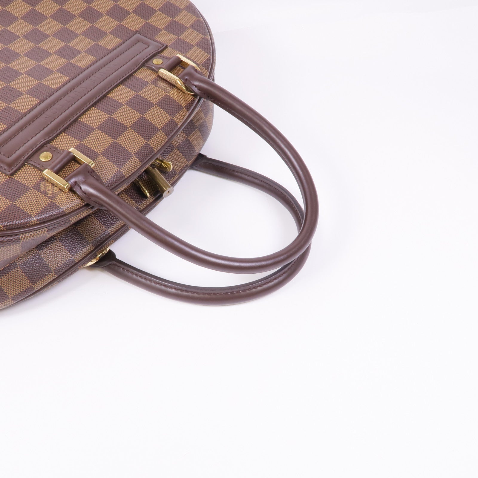LOUIS VUITTON Damier Nolita 24金扣手挽袋
