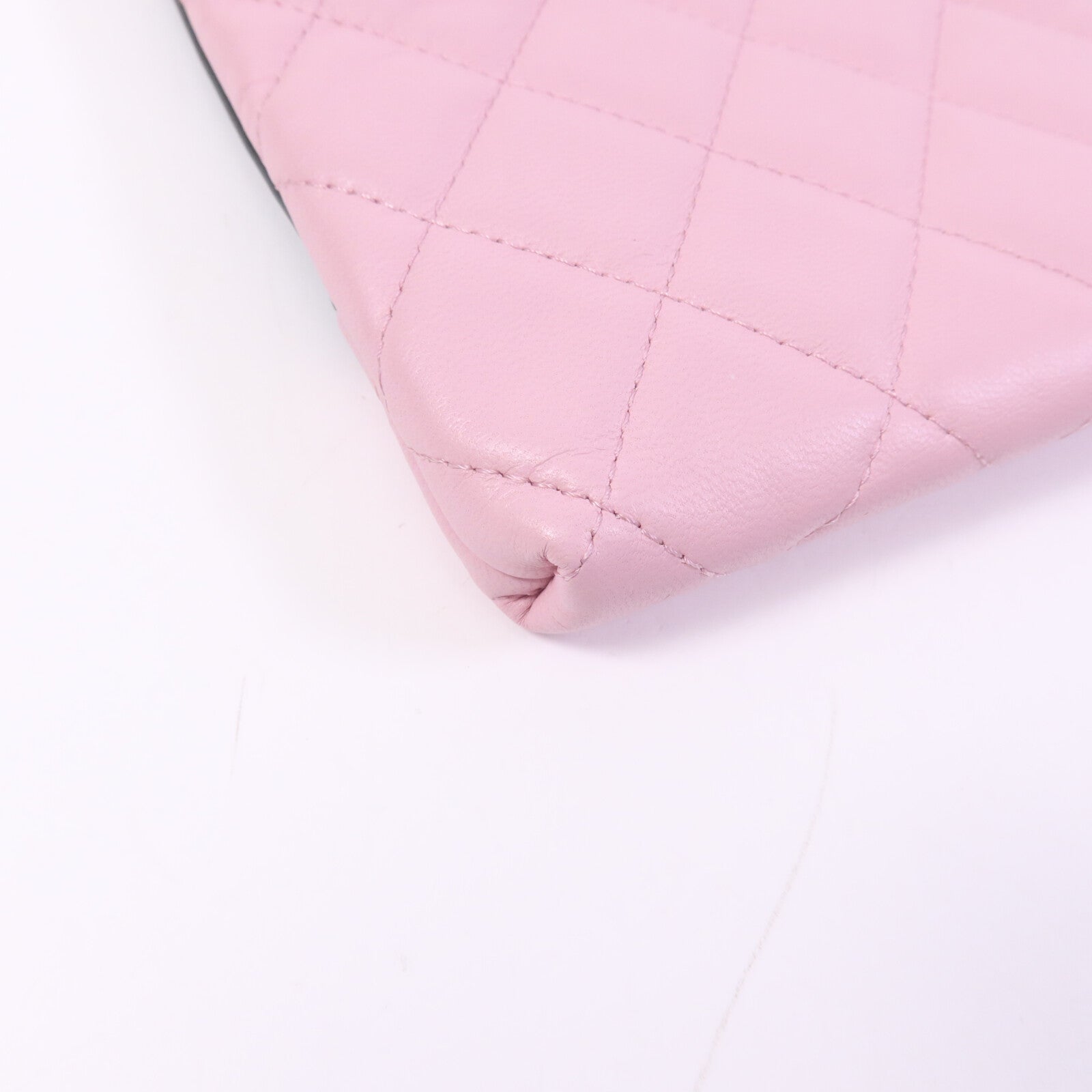 CHANEL 牛皮/羊皮皮革Clutch銀扣手拿包