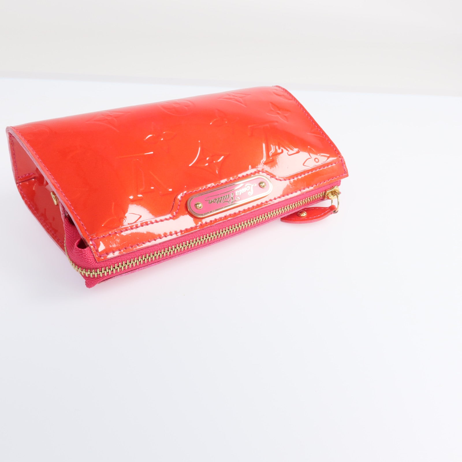 LOUIS VUITTON Monogram Vernis Trousse Cosmetic Pouch金扣手拿包