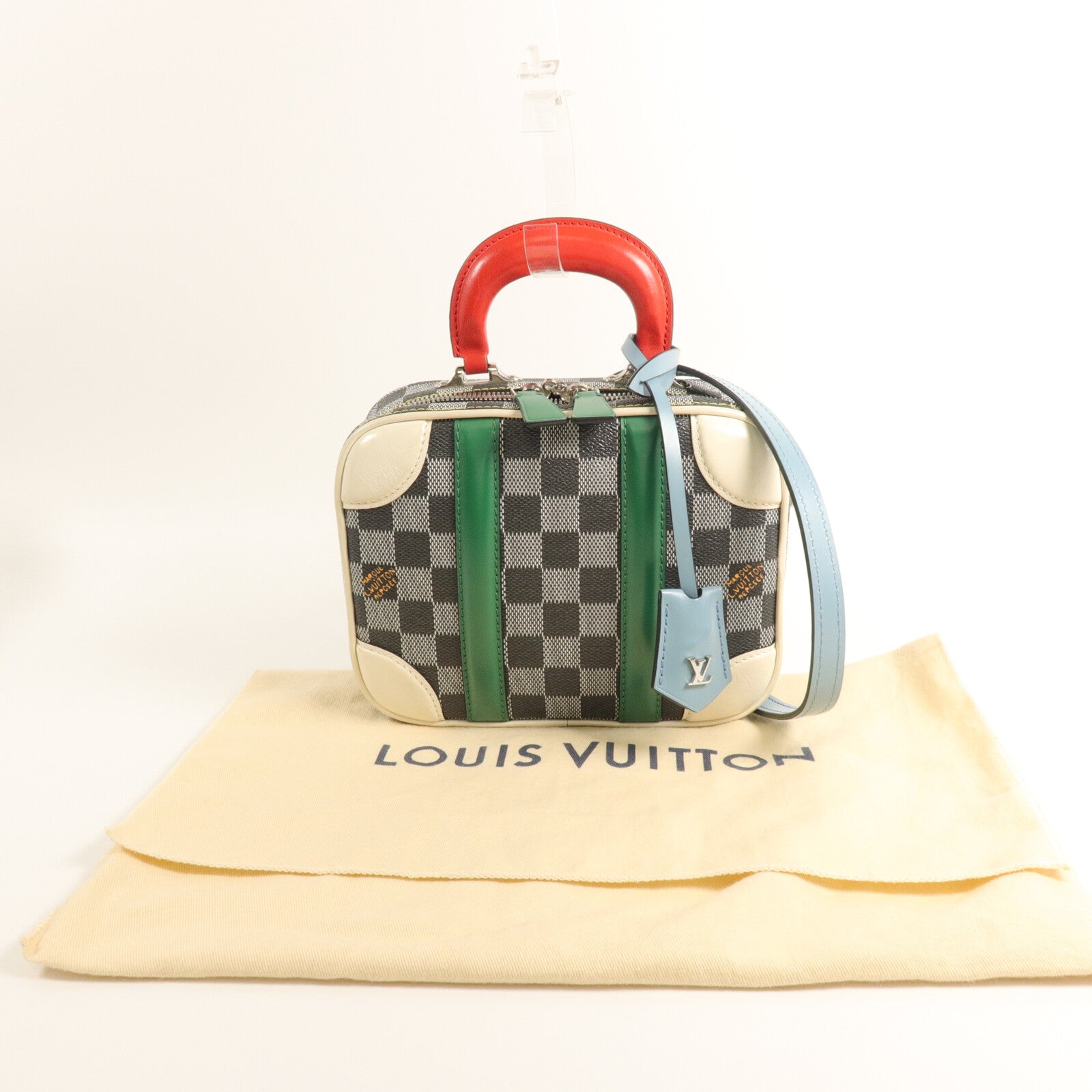 LOUIS VUITTON Damier Valisette BB手挽肩背兩用袋