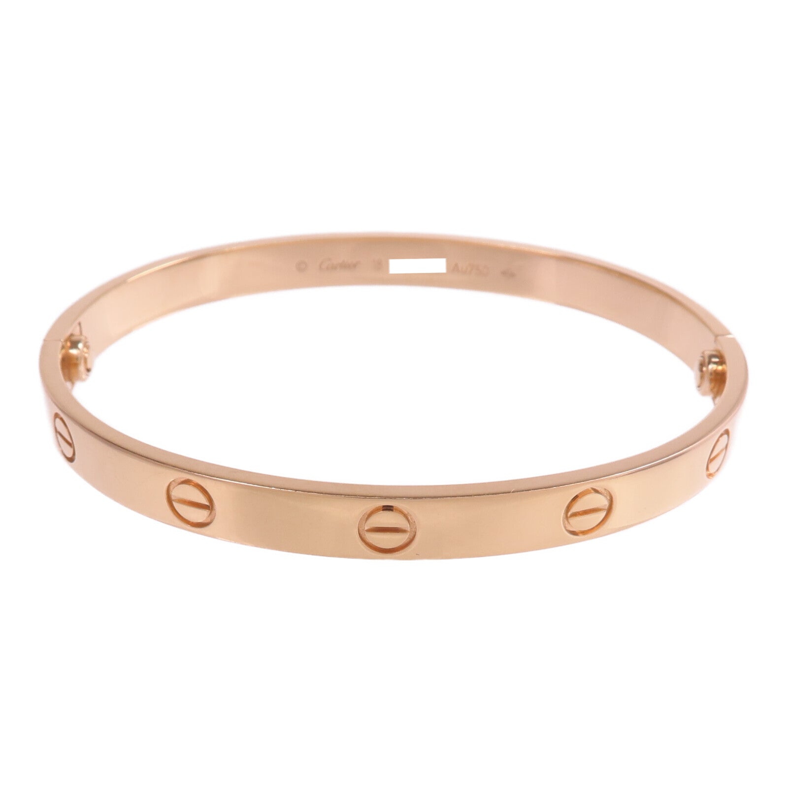 CARTIER 18K玫瑰金Love Bracelet手鐲Cartier#18