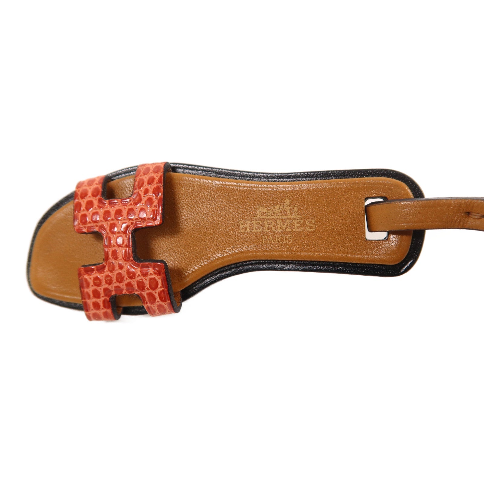 HERMES 蜥蝪皮革/牛皮皮革Oran Nano Charm掛飾