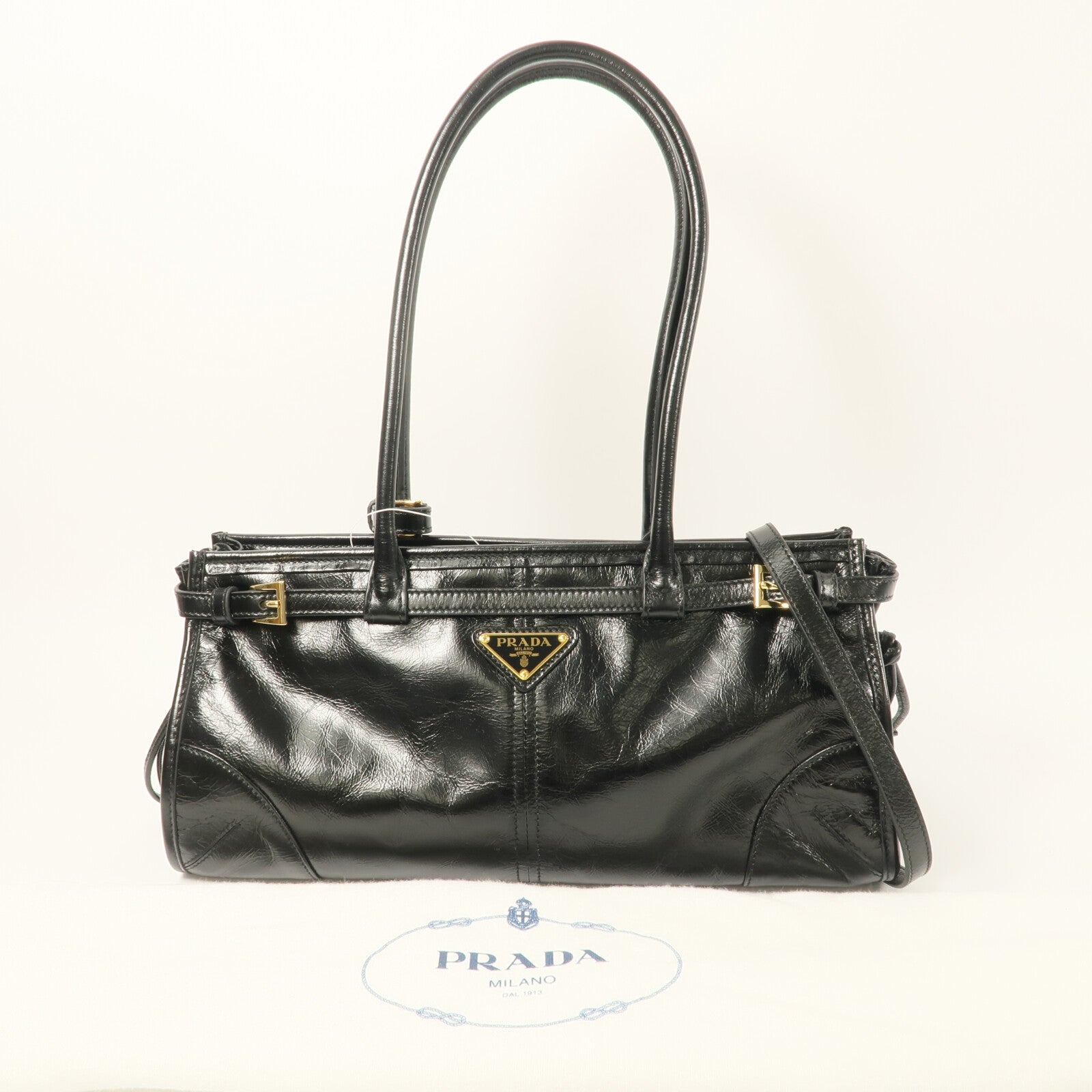 PRADA 牛皮皮革Shoulder Bag手挽肩背兩用袋