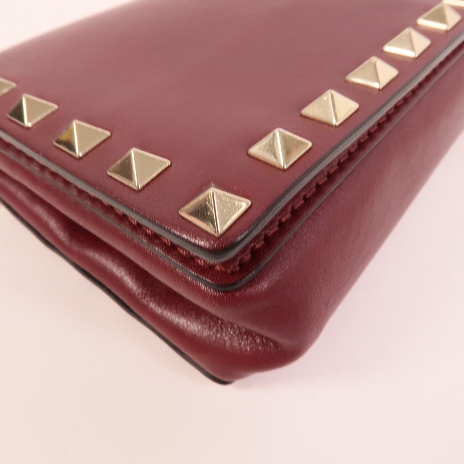 Valentino 牛皮皮革Chain Shoulder肩背袋