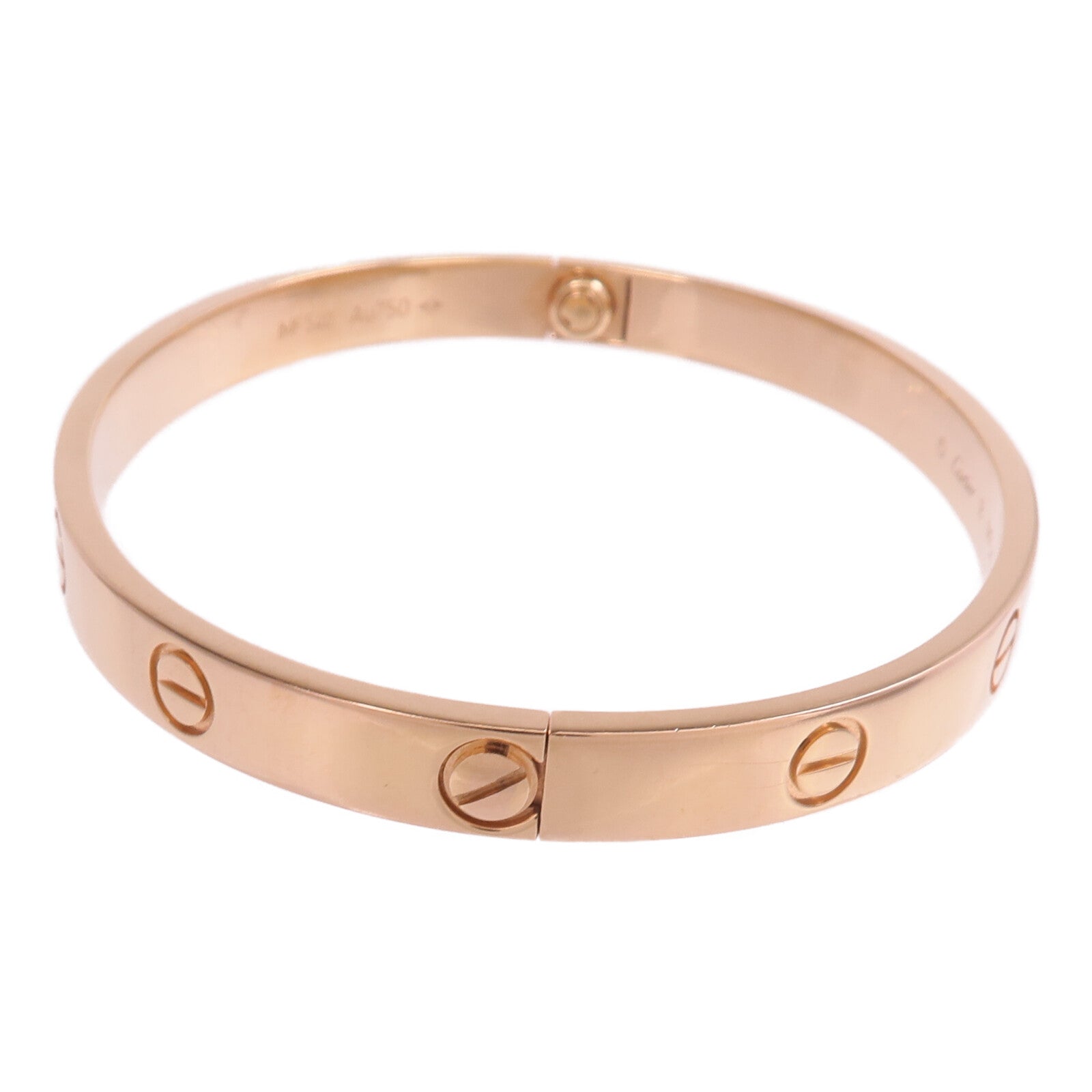 CARTIER 18K玫瑰金Love Bracelet手鐲Cartier#18