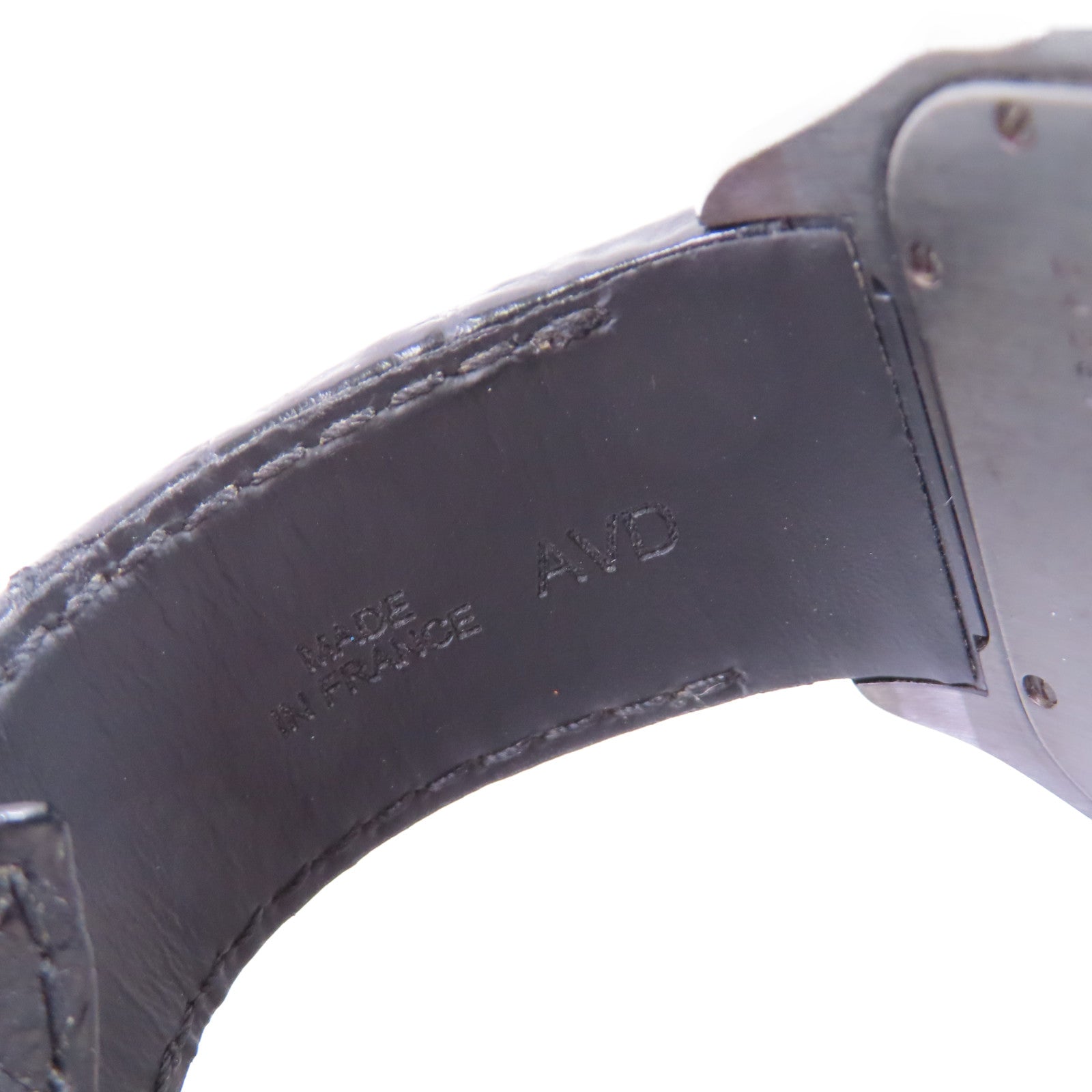 CARTIER Santos 100 Carbon Watch不鏽鋼/鈦金自動機芯手錶黑色